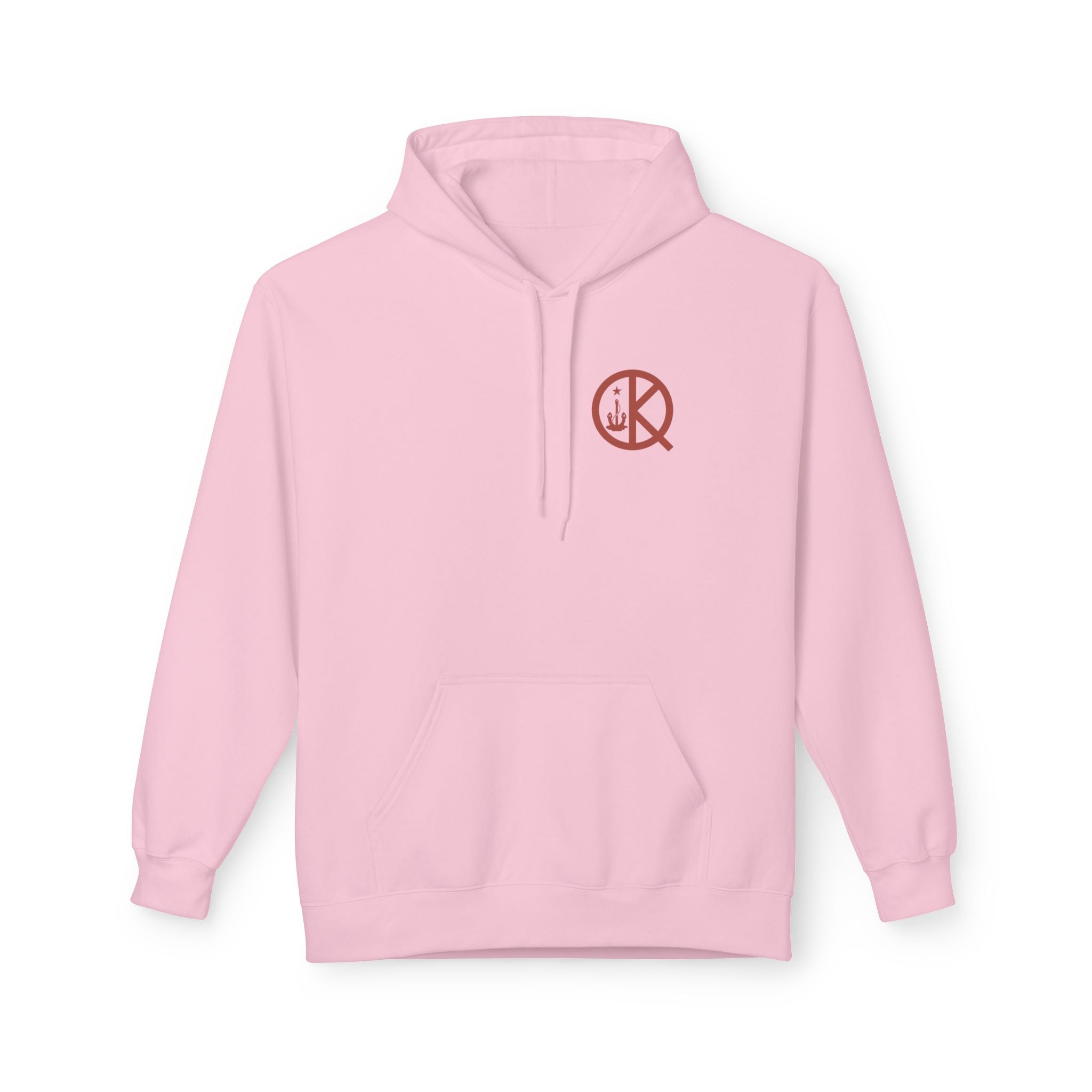 Quincy Distance Sign Softstyle Hoodie- Maroon Logo