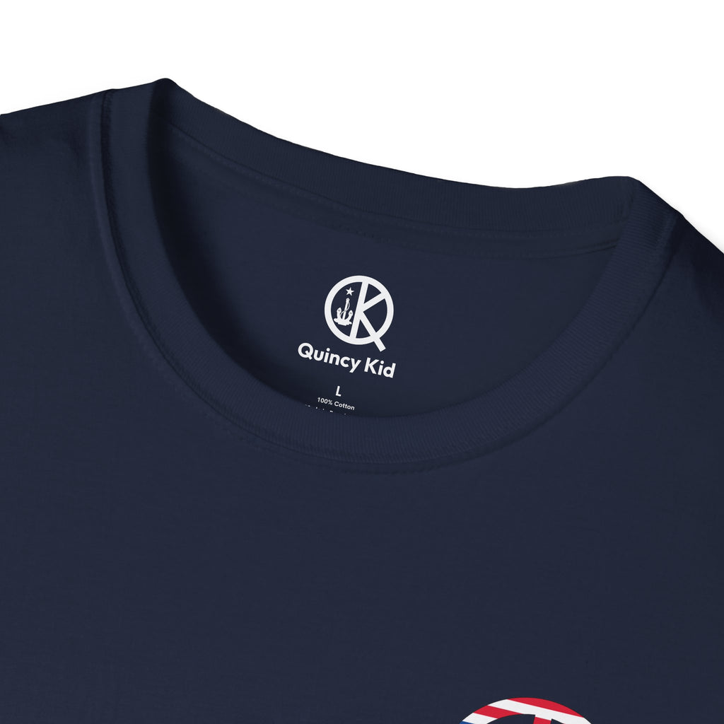 Quincy Kid Flag Logo- Flag Day T-Shirt
