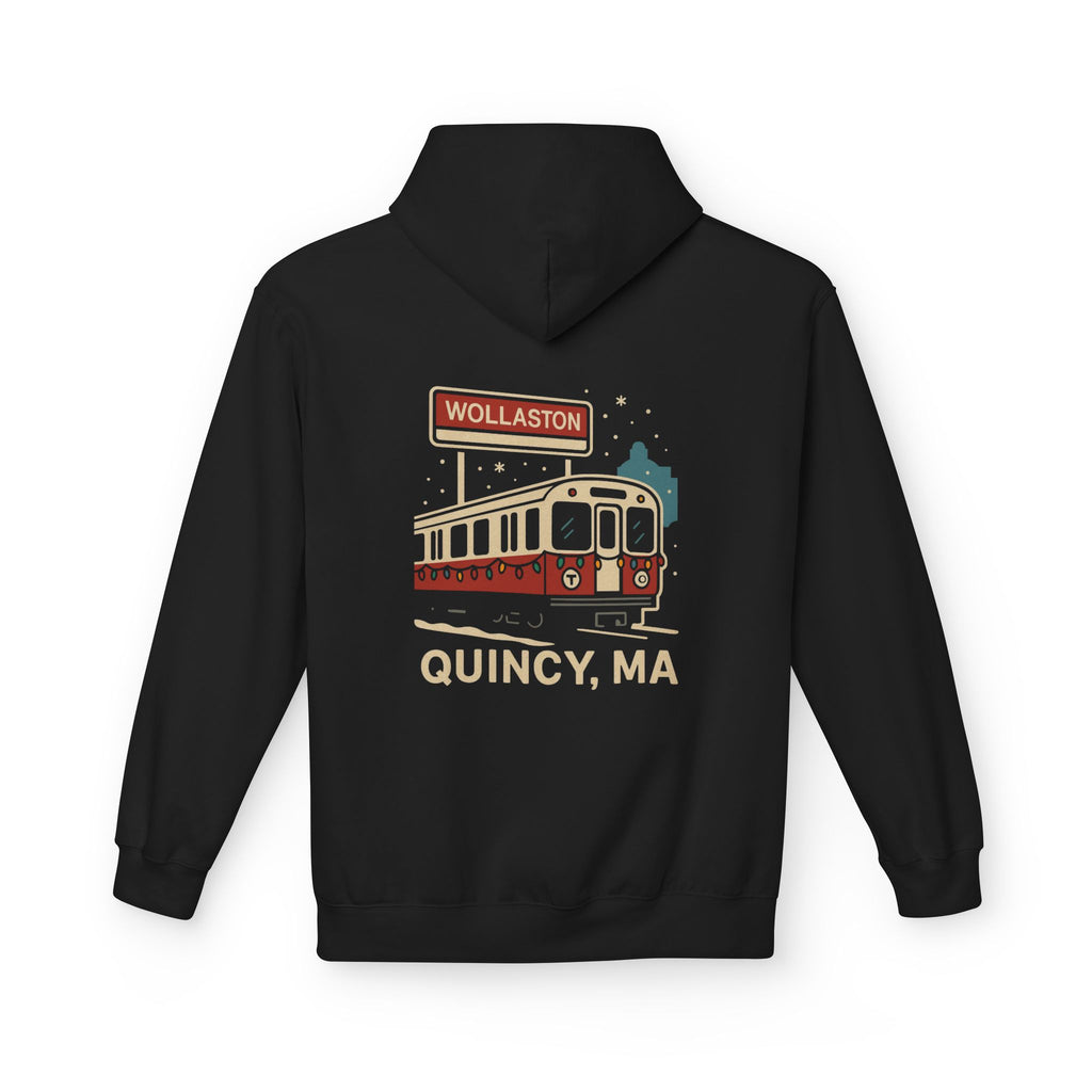 Wollaston Red Line Holiday Softstyle Hoodie- White Logo