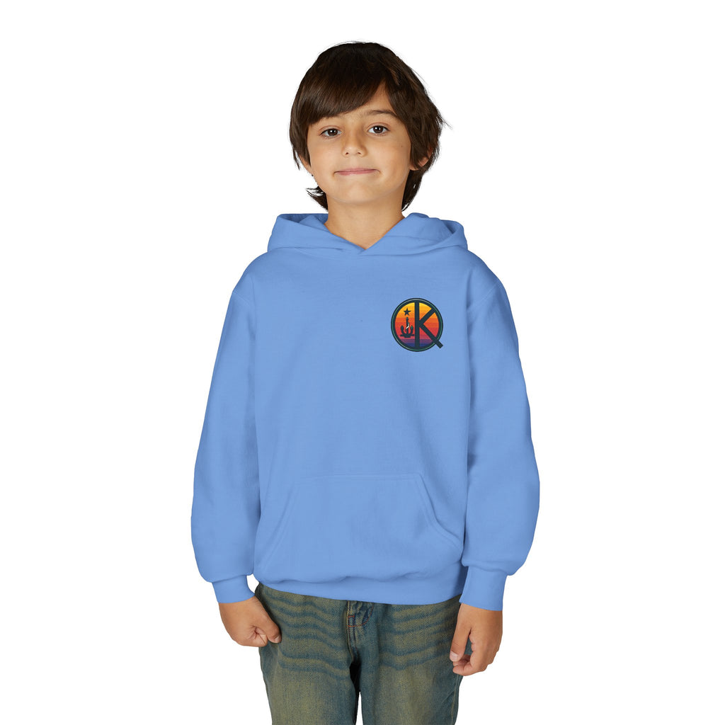 Ski Heavenly Hill Youth Softstyle Hoodie- QK Logo