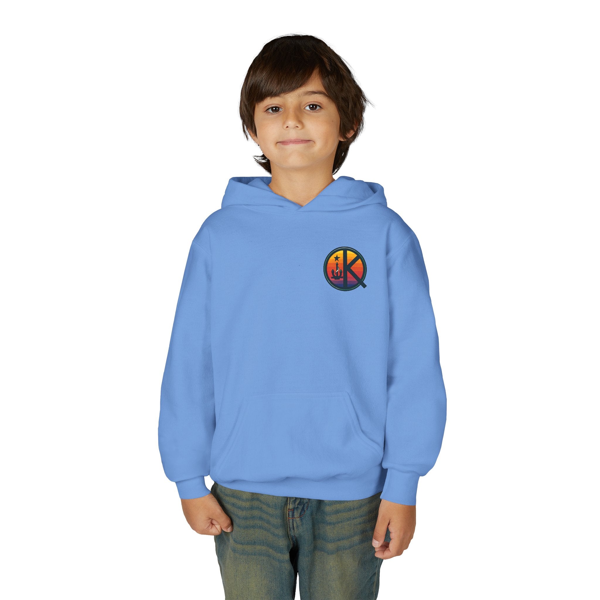 Ski Heavenly Hill Youth Softstyle Hoodie- QK Logo
