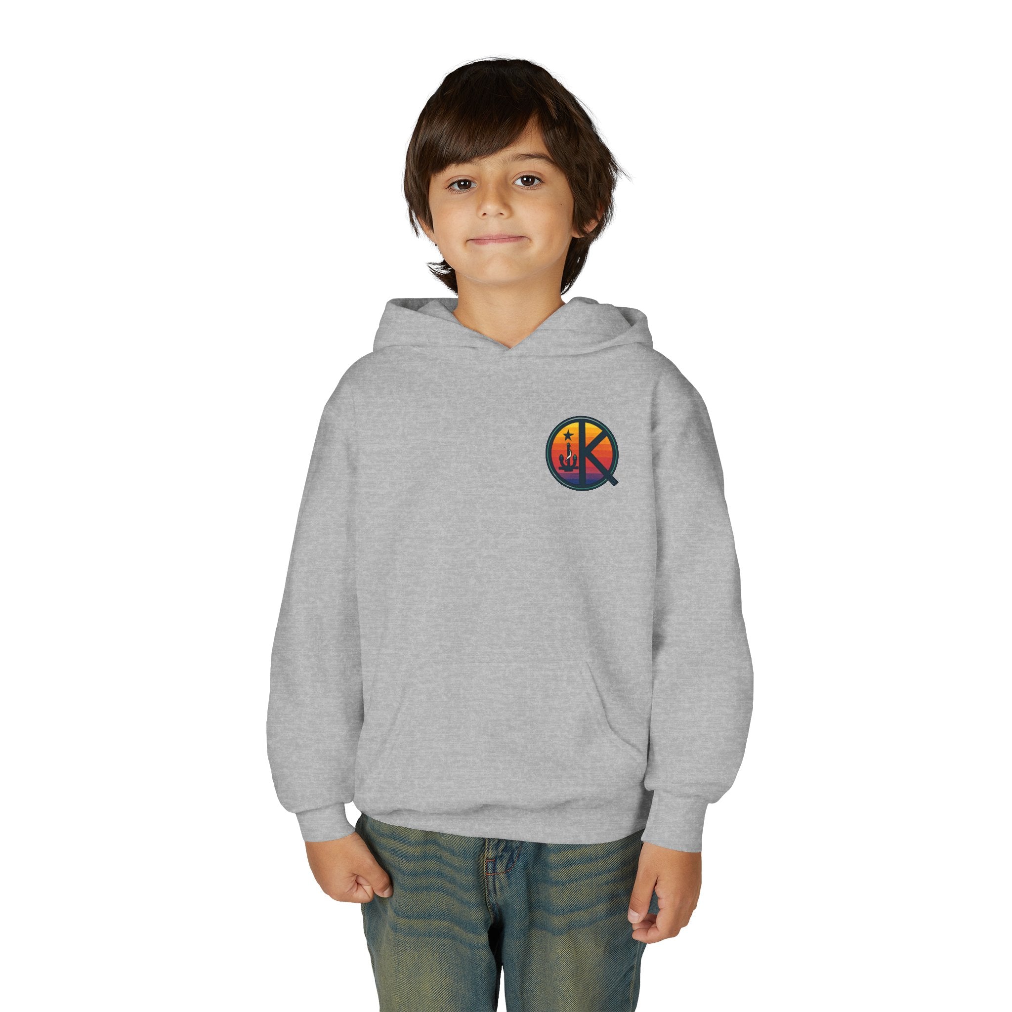 Ski Heavenly Hill Youth Softstyle Hoodie- QK Logo