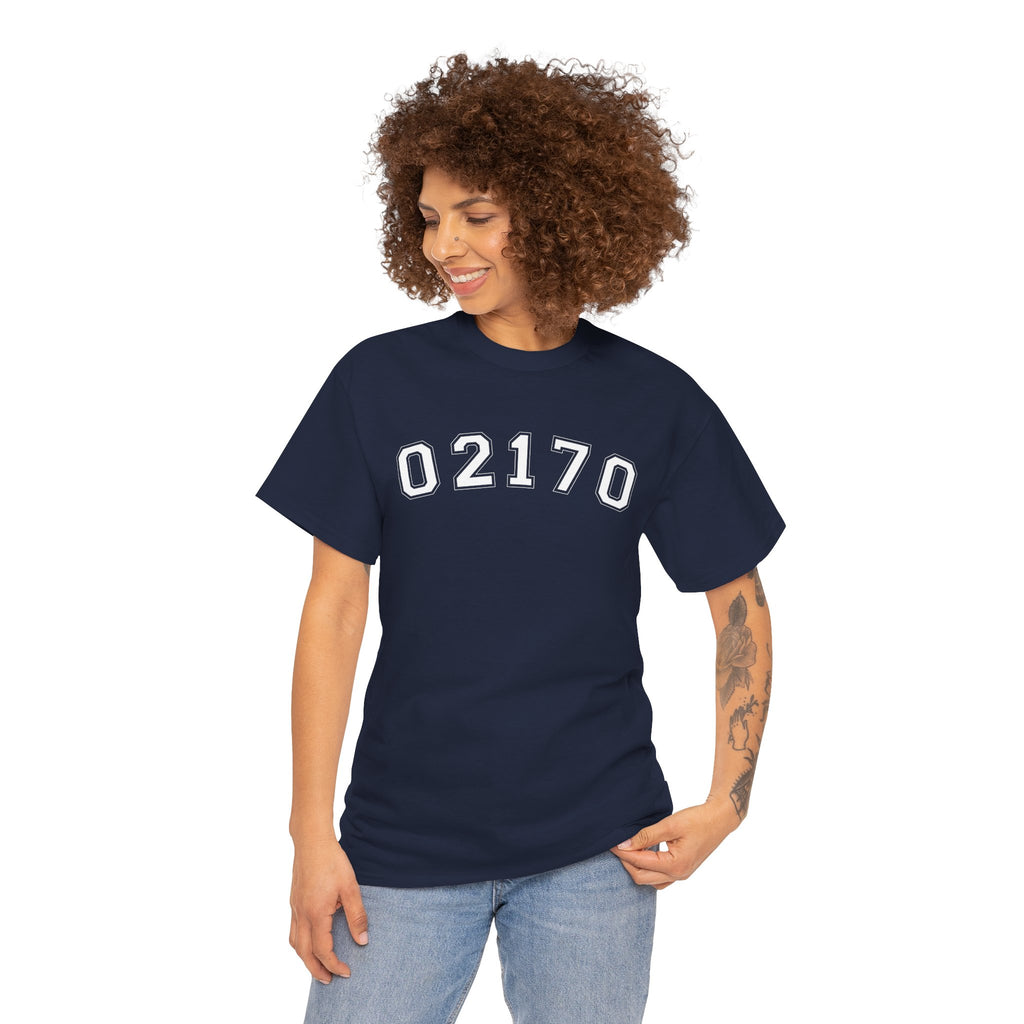 02170- Quincy Zip Code T-shirt White Text