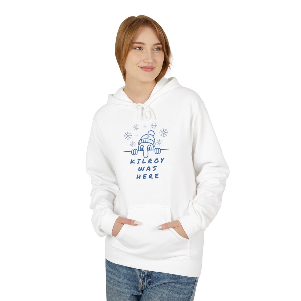 Kilroy Was Here Winter Blue Softstyle Hoodie- Front