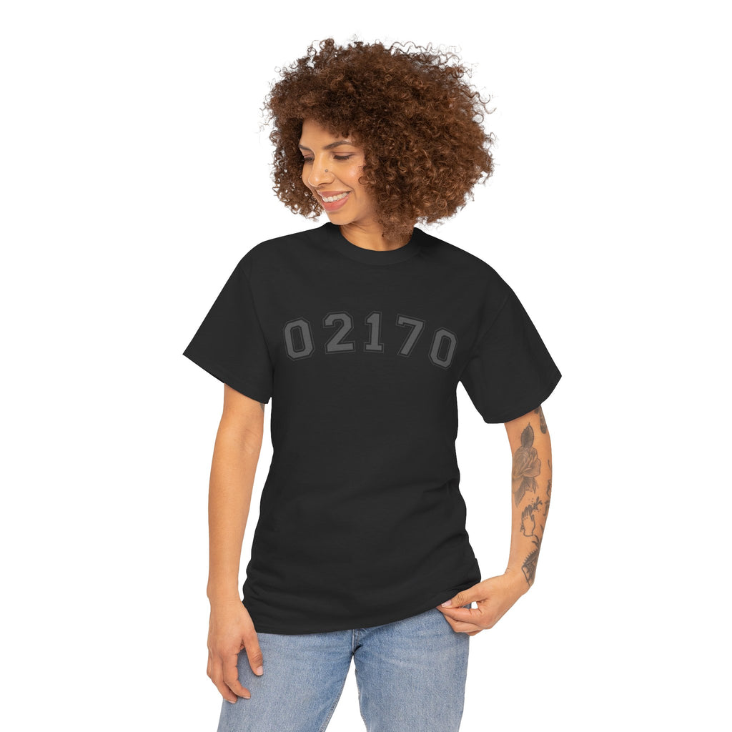 02170- Quincy Zip Code T-shirt Grey Text