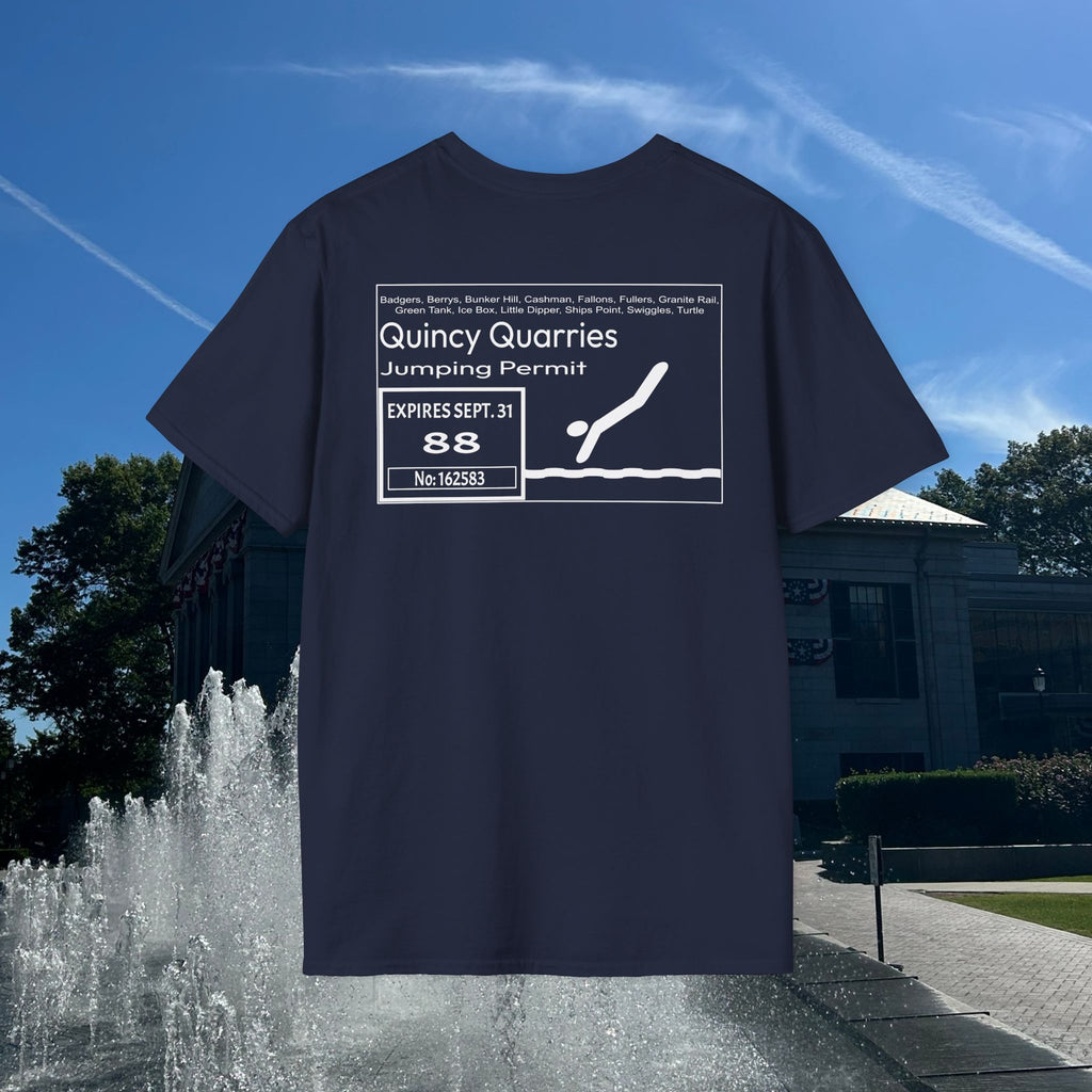 Quincy Quarries Permit T-shirt- Back