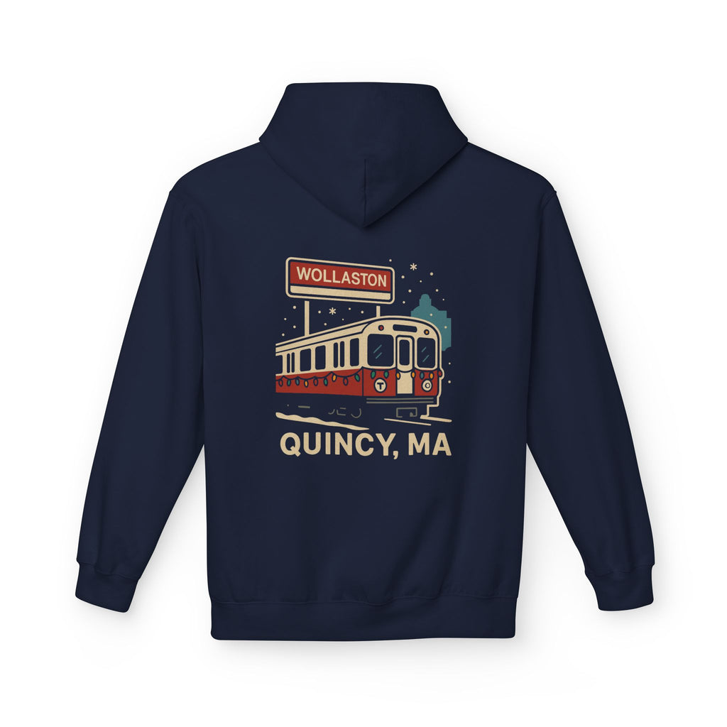 Wollaston Red Line Holiday Softstyle Hoodie- White Logo
