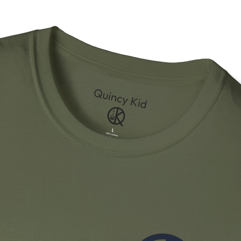 Quincy Kid Emblem T-Shirt- Navy