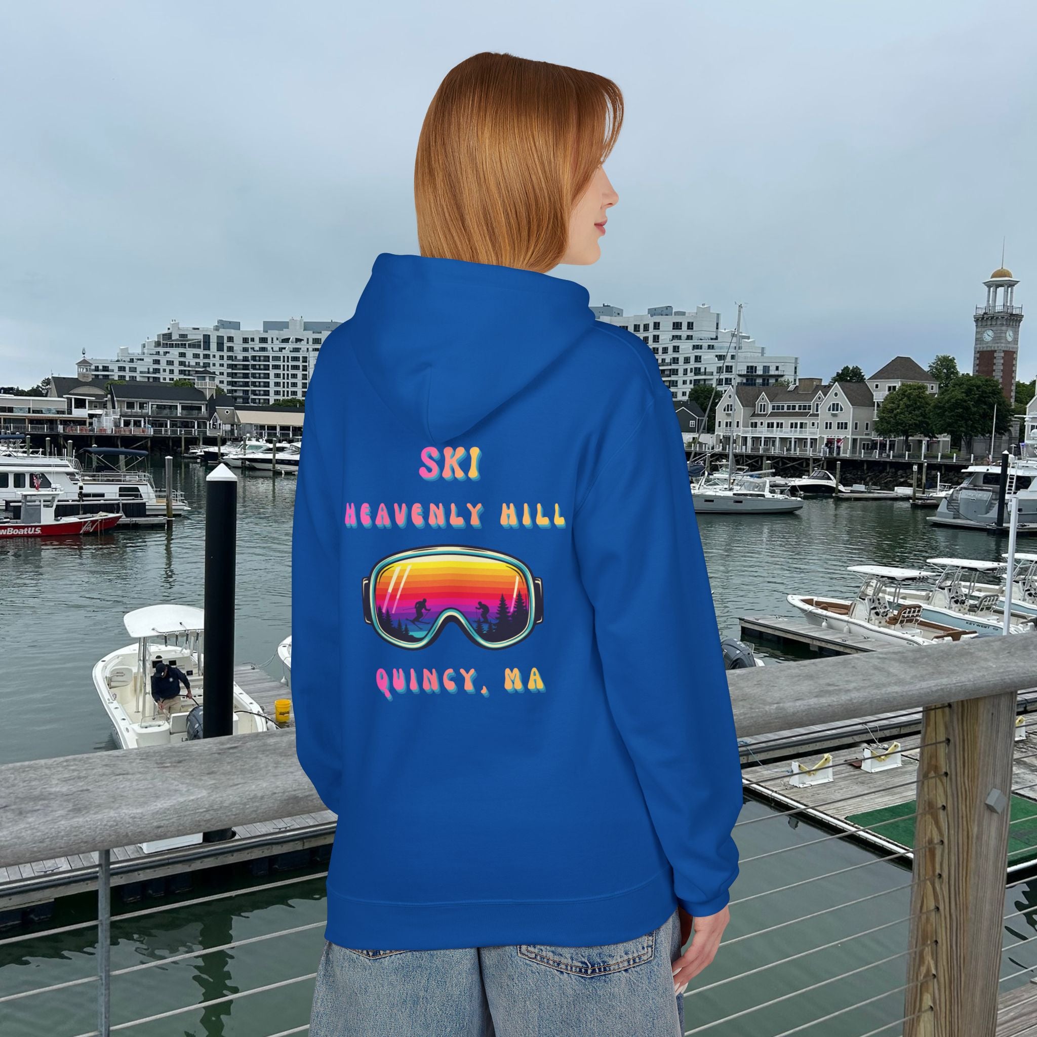 Ski Heavenly Hill Softstyle Hoodie- QK Logo