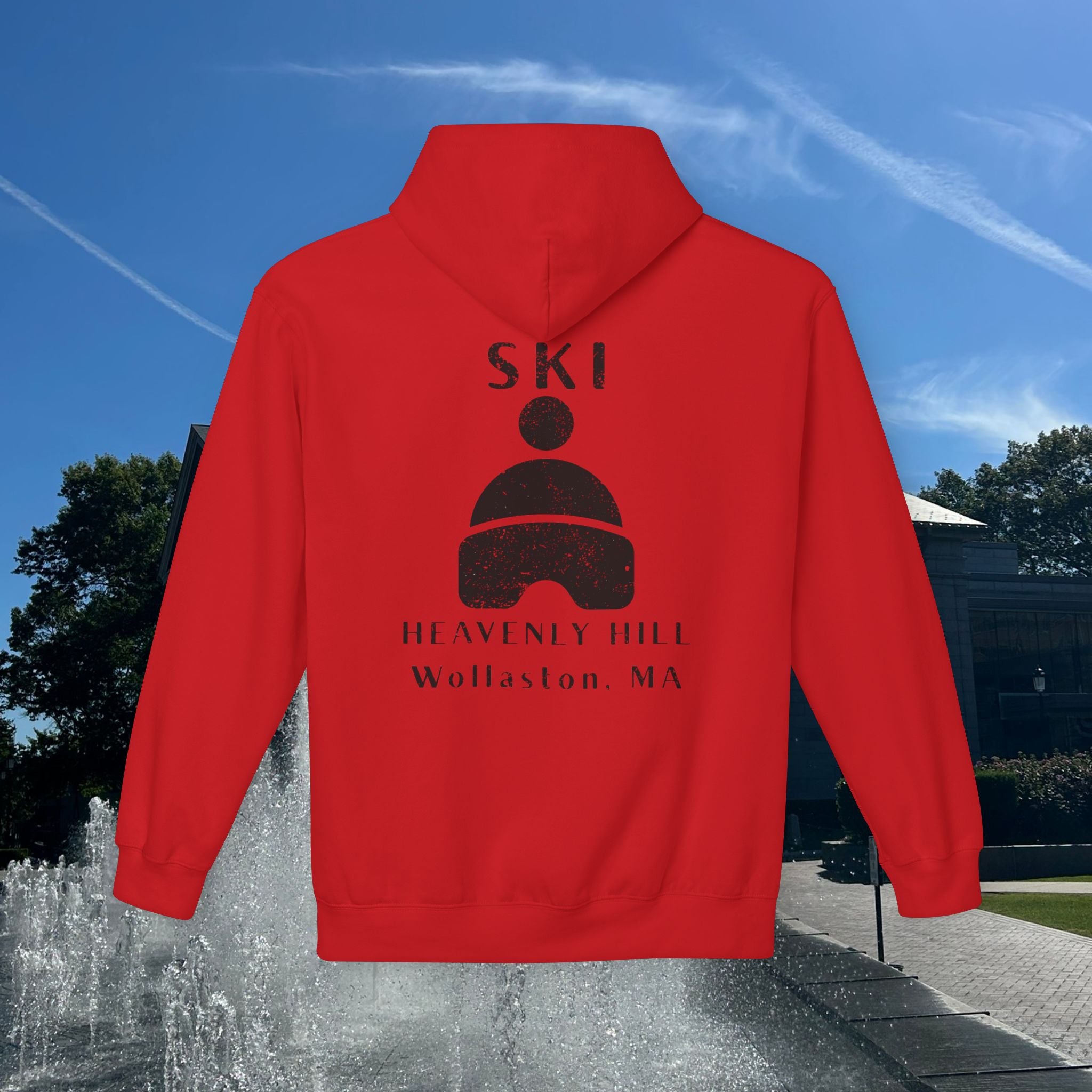 Distressed Ski Heavenly Hill Softstyle Hoodie