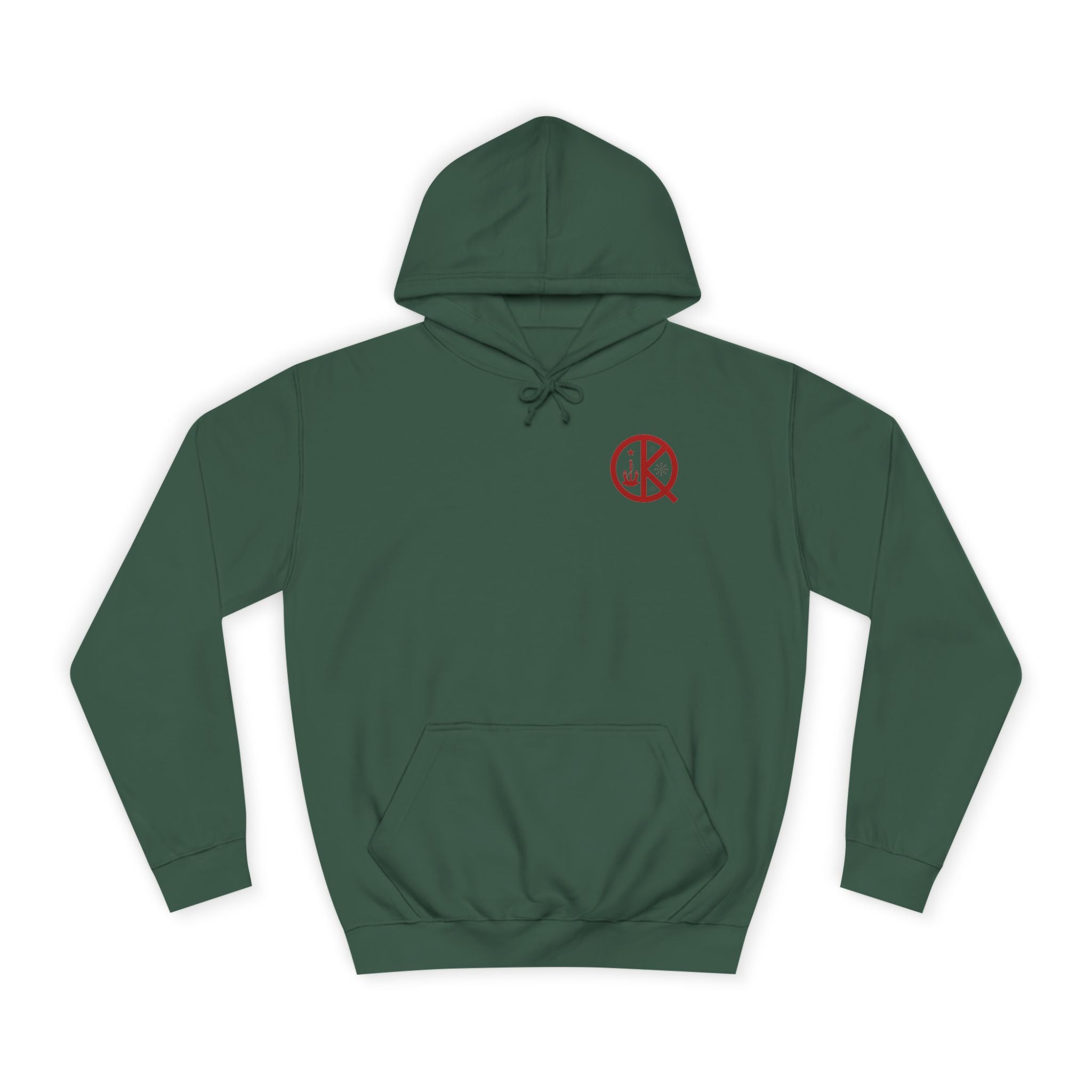 Wollaston Red Line Holiday Hoodie- Red Logo
