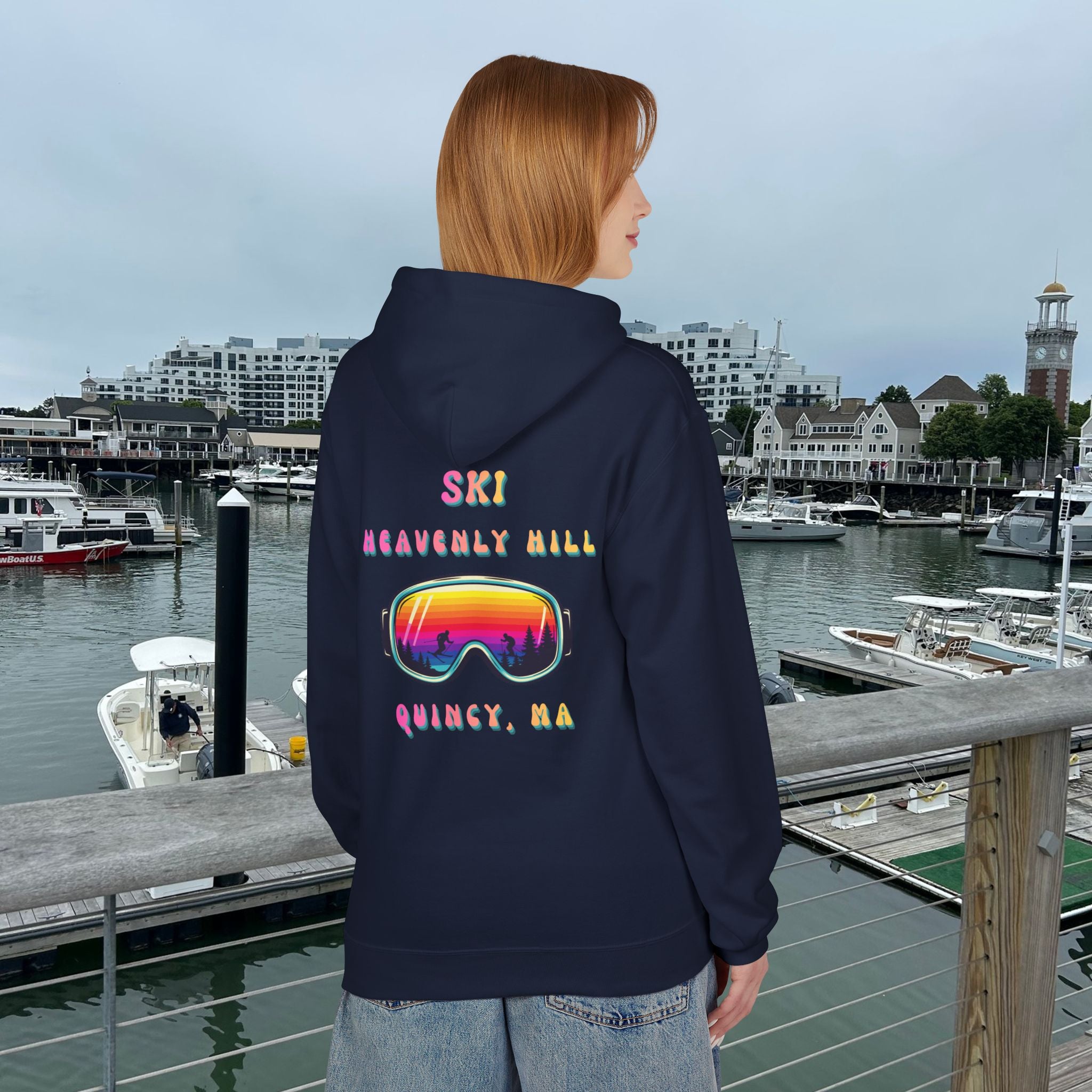 Ski Heavenly Hill Softstyle Hoodie- QK Logo