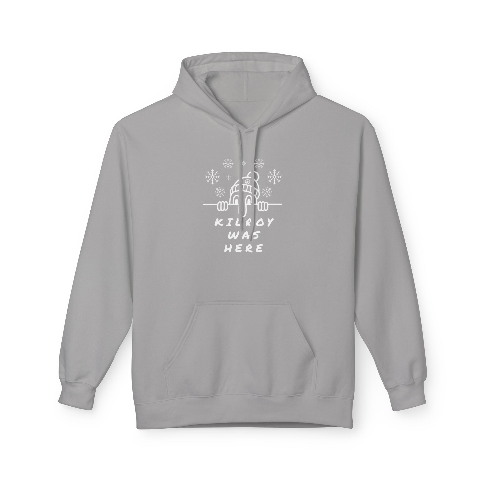 Kilroy Was Here Winter White Front Softstyle Hoodie
