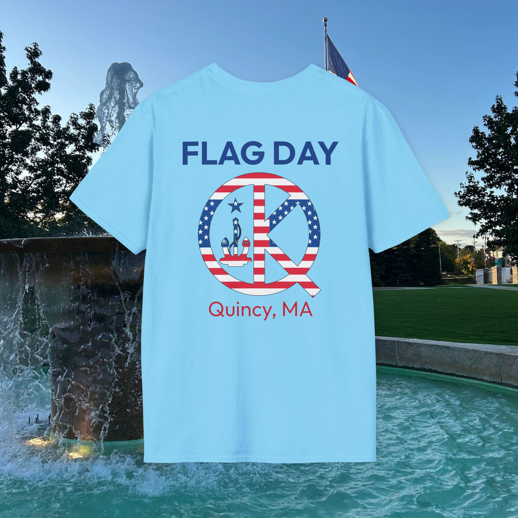 Quincy Kid Flag Logo- Flag Day T-Shirt