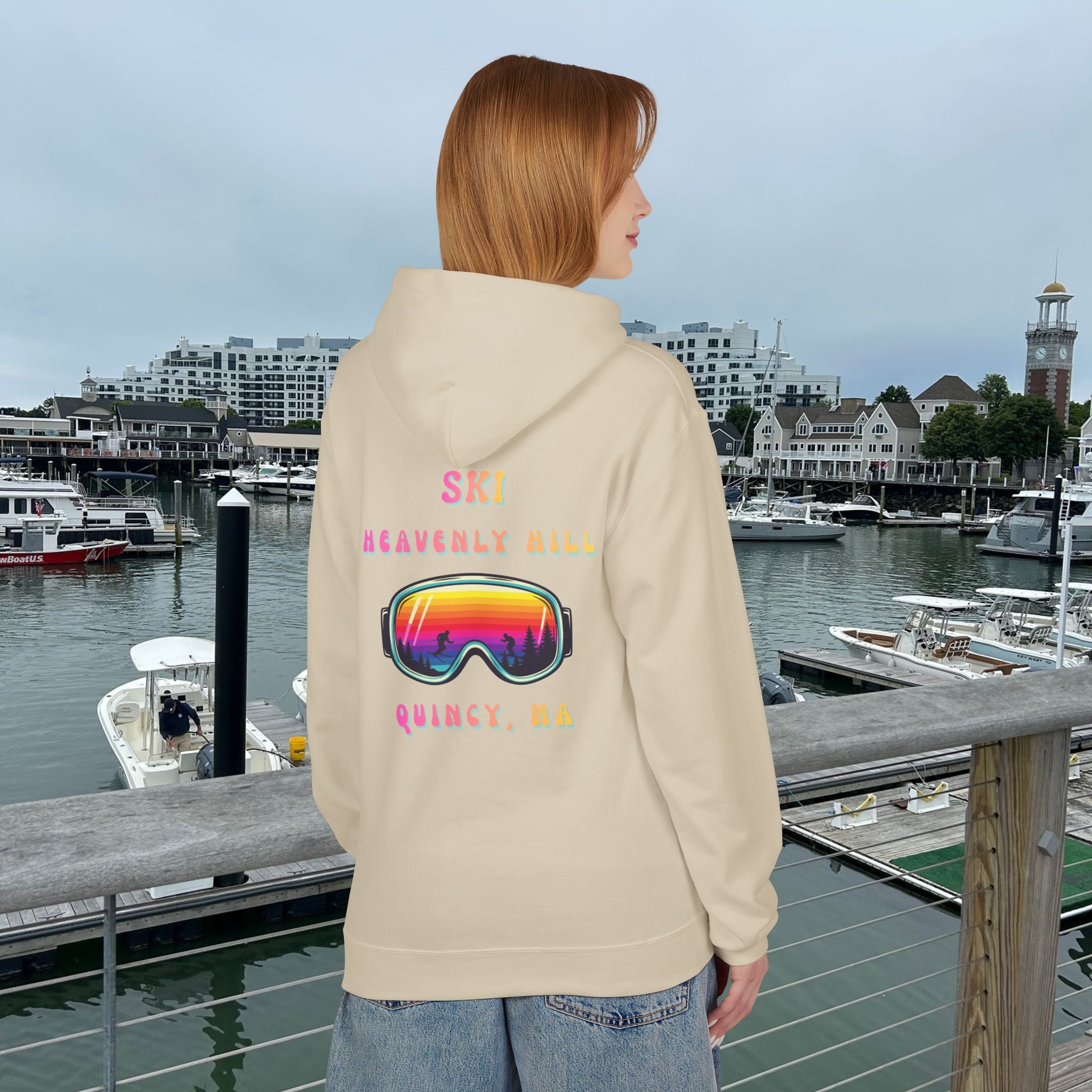 Ski Heavenly Hill Softstyle Hoodie- QK Logo