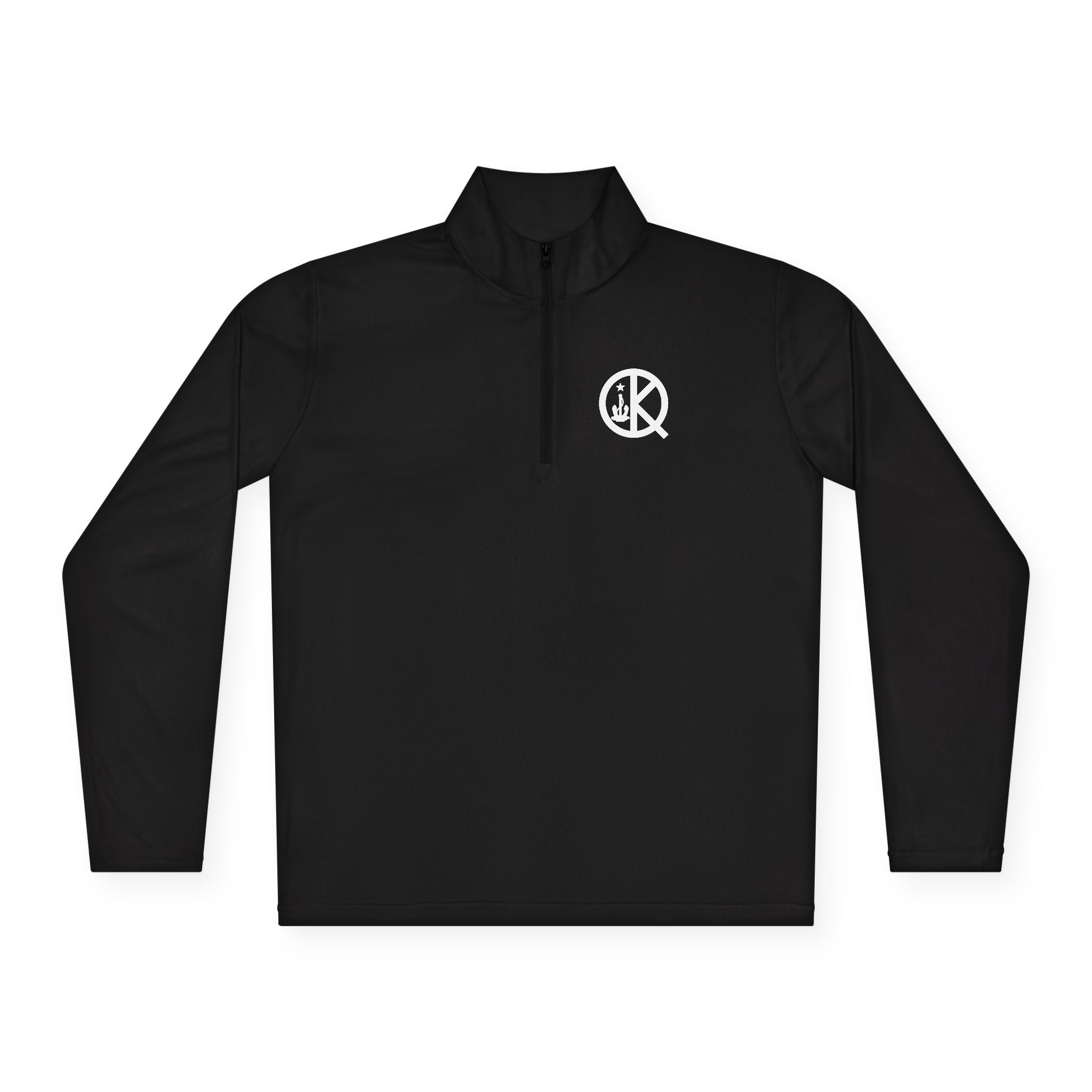 Quincy Kid- Quarter Zip White Logo