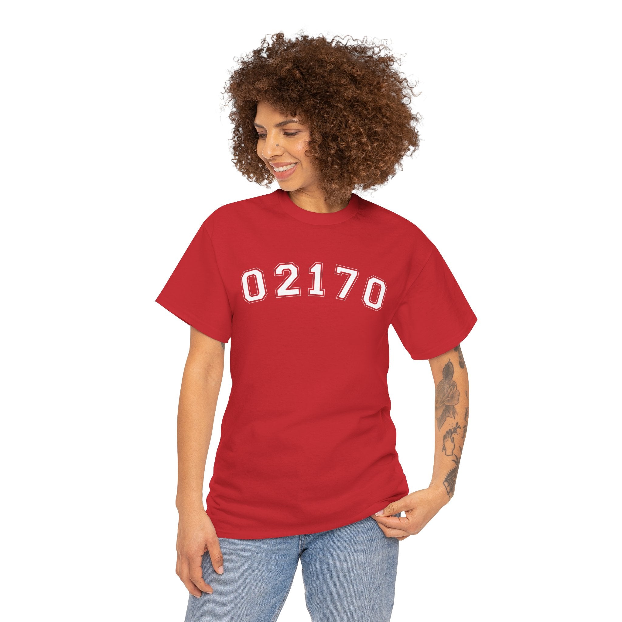 02170- Quincy Zip Code T-shirt White Text