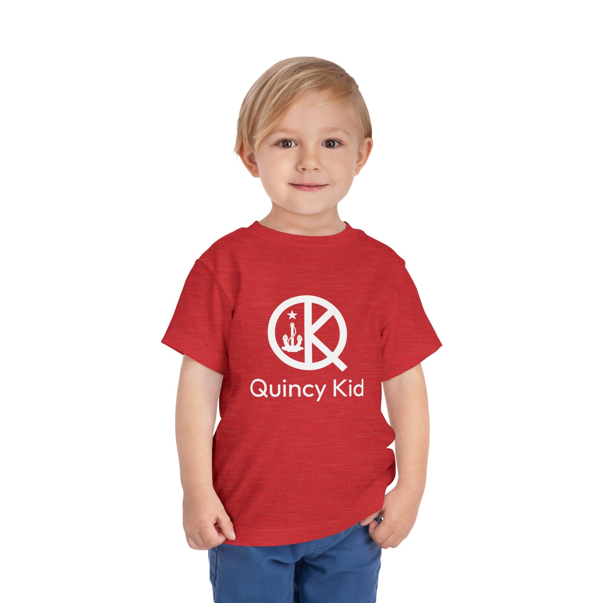 Quincy Kid Toddler T-shirt White Text