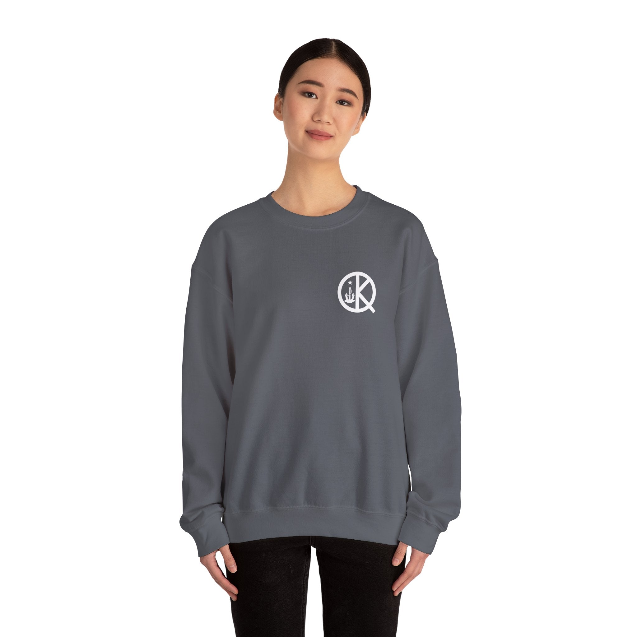 Quincy Kid Crewneck Sweatshirt With White Emblem