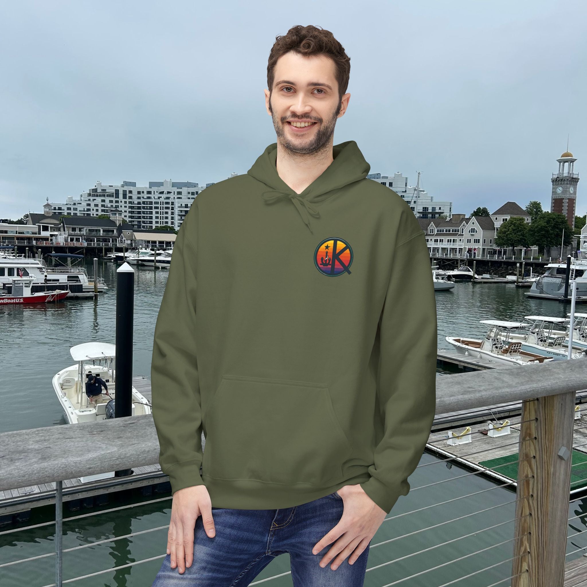 Ski Heavenly Hill Softstyle Hoodie- QK Logo