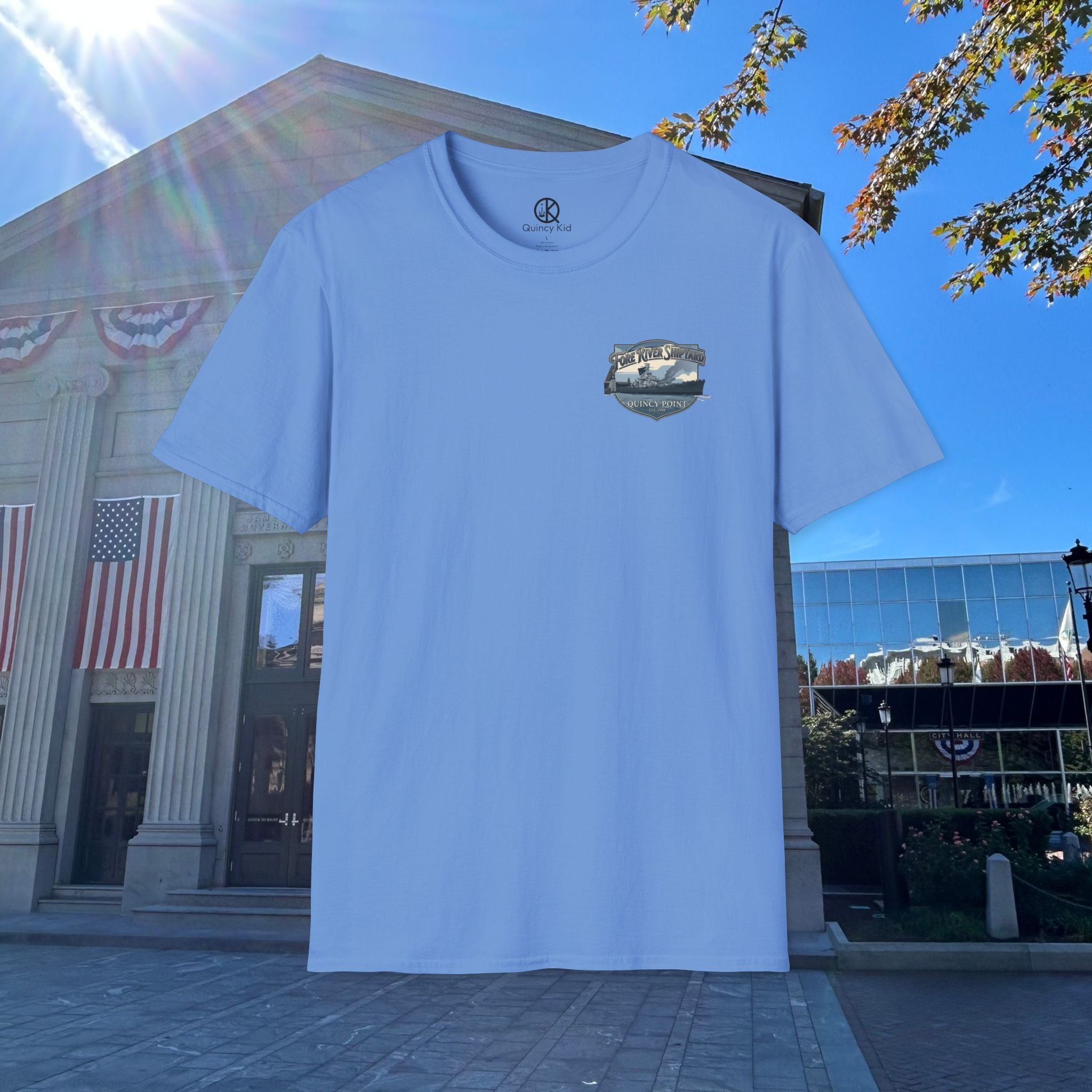 USS Massachusetts Fore River Shipyard T-Shirt