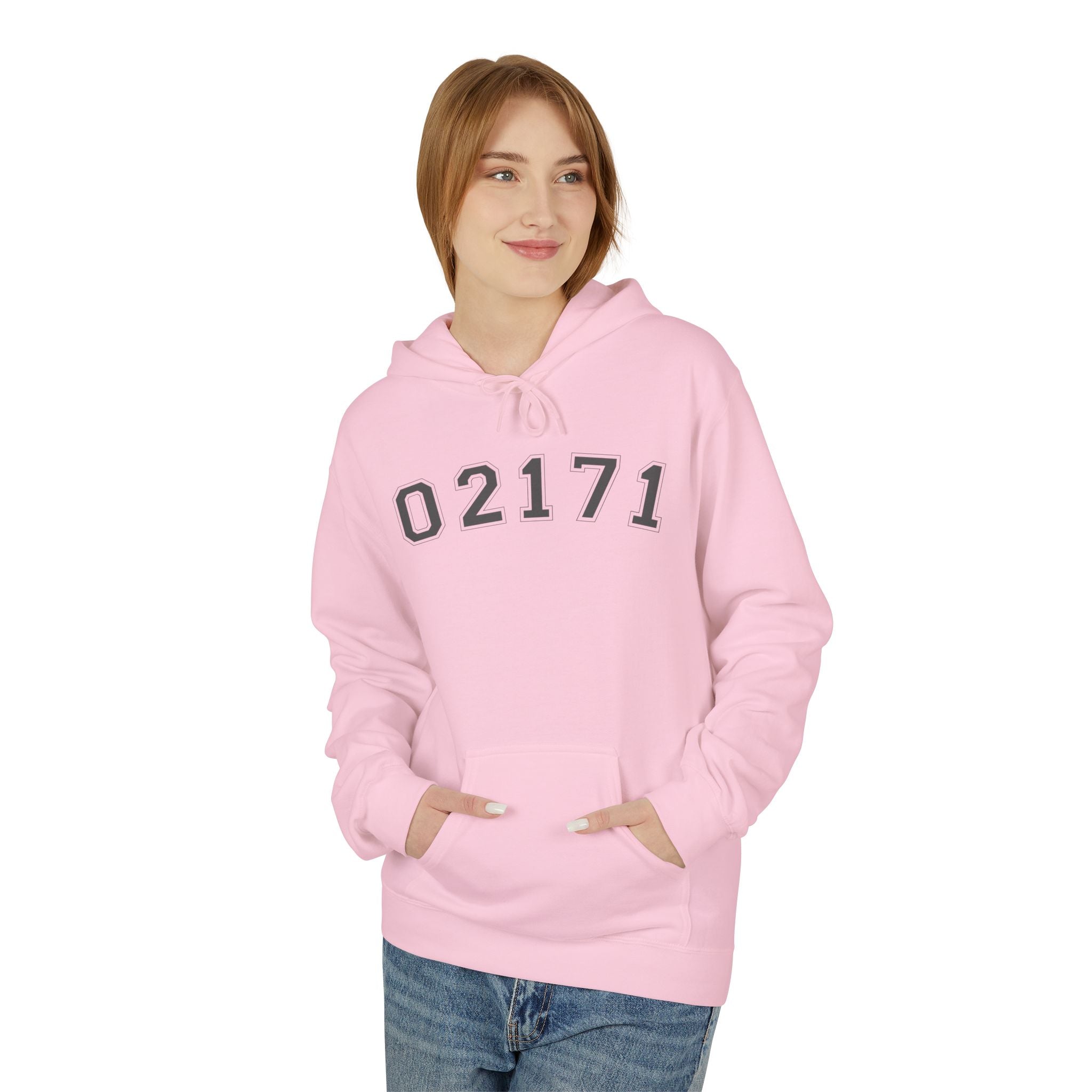 02171- Quincy Zip Code Sweatshirt Grey Text