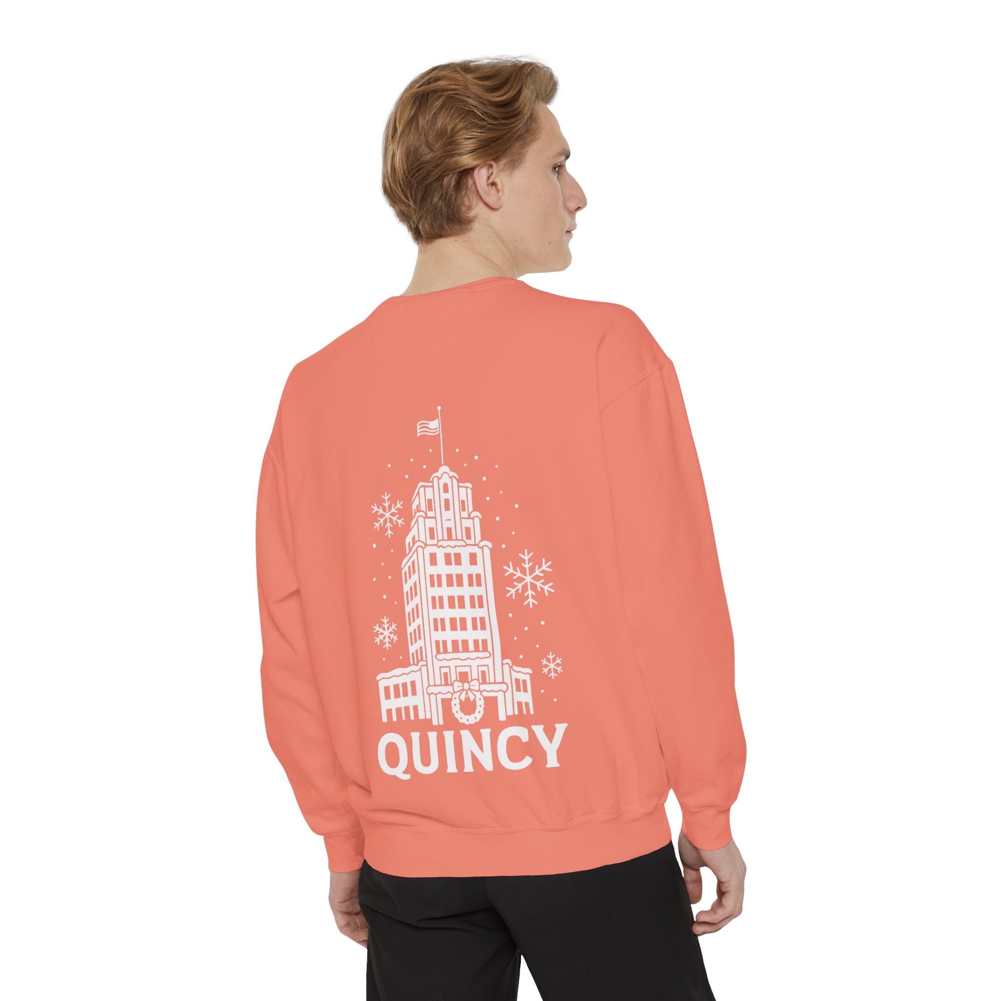 Quincy Center Holiday Sweatshirt- Back