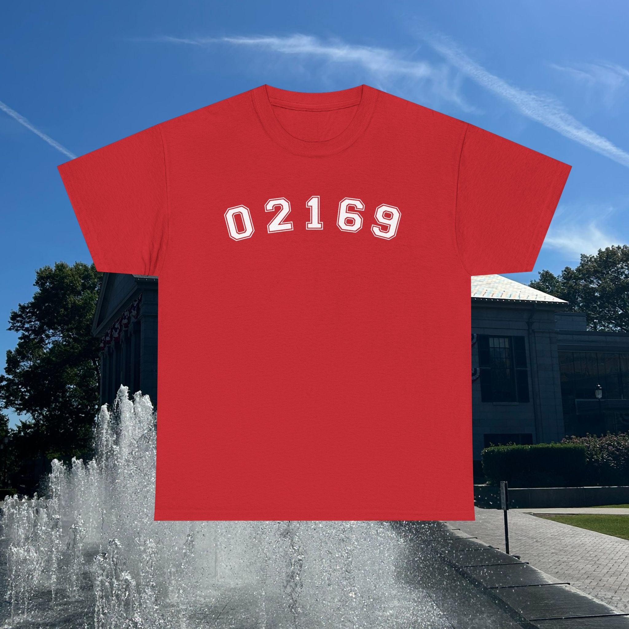 02169- Quincy Zip Code T-shirt White Text