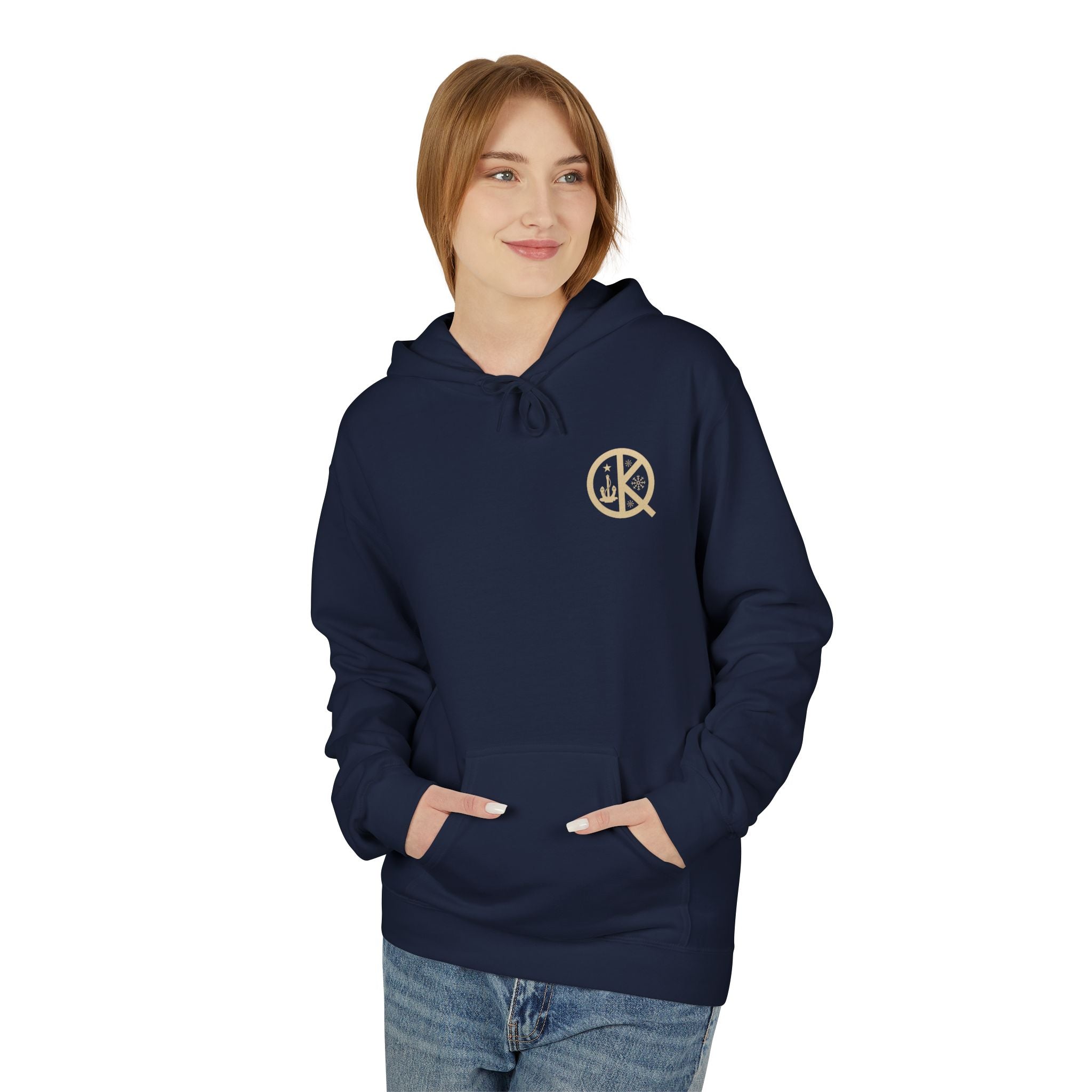 Wollaston Red Line Holiday Softstyle Hoodie- White Logo