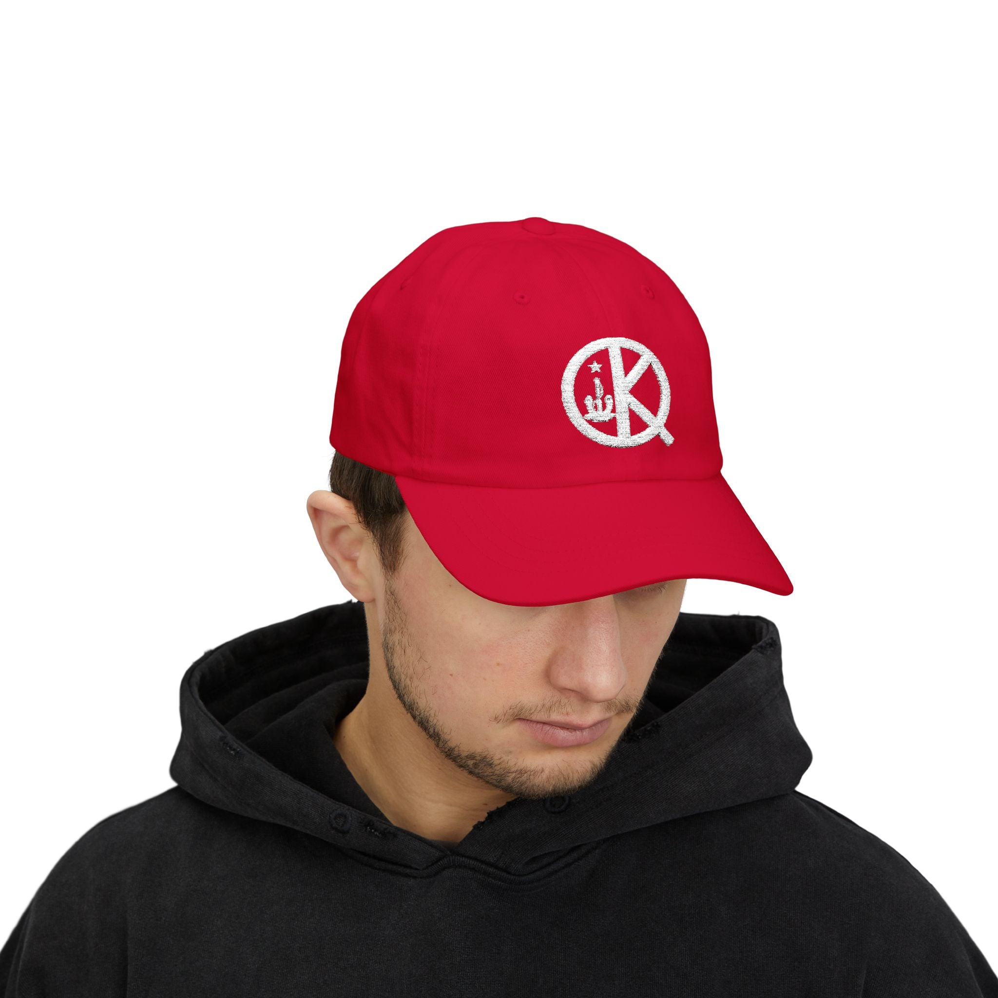 Quincy QK Classic Dad Cap White Logo