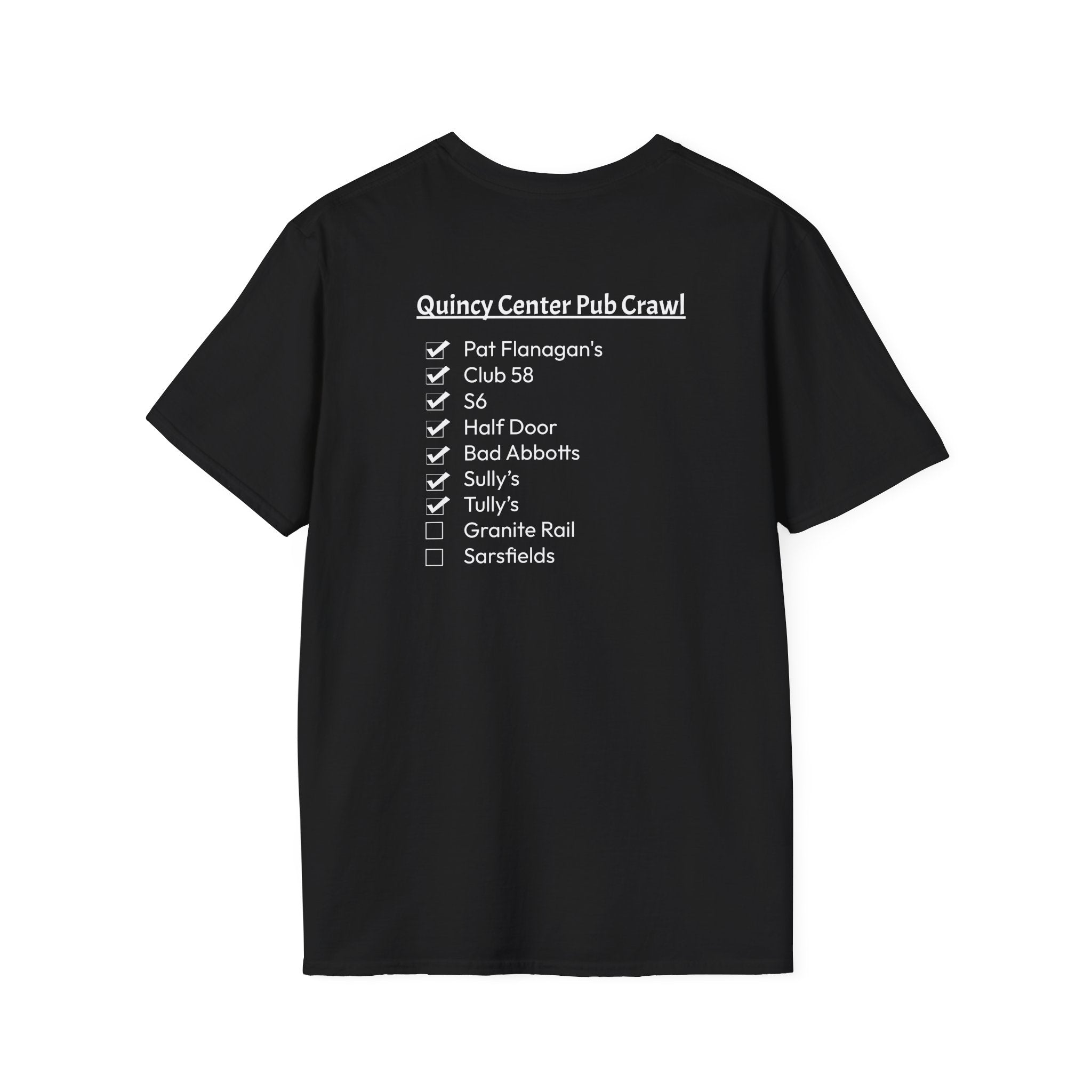 Quincy Center Pub Crawl Throwback