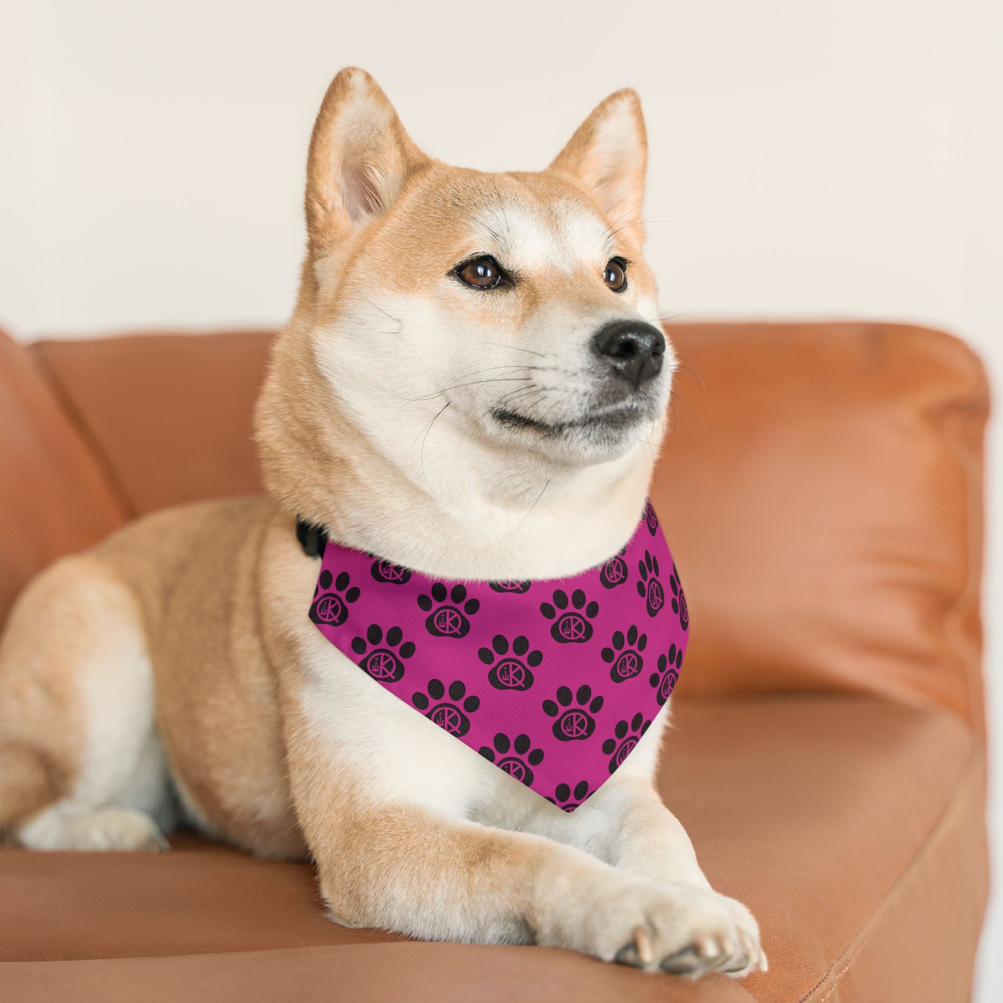 QK Pet Bandana Collar- Pink
