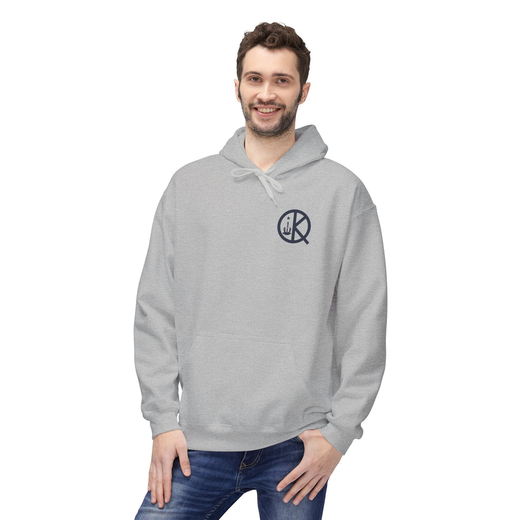 Quincy Kid Softstyle Hoodie with Emblem- Navy