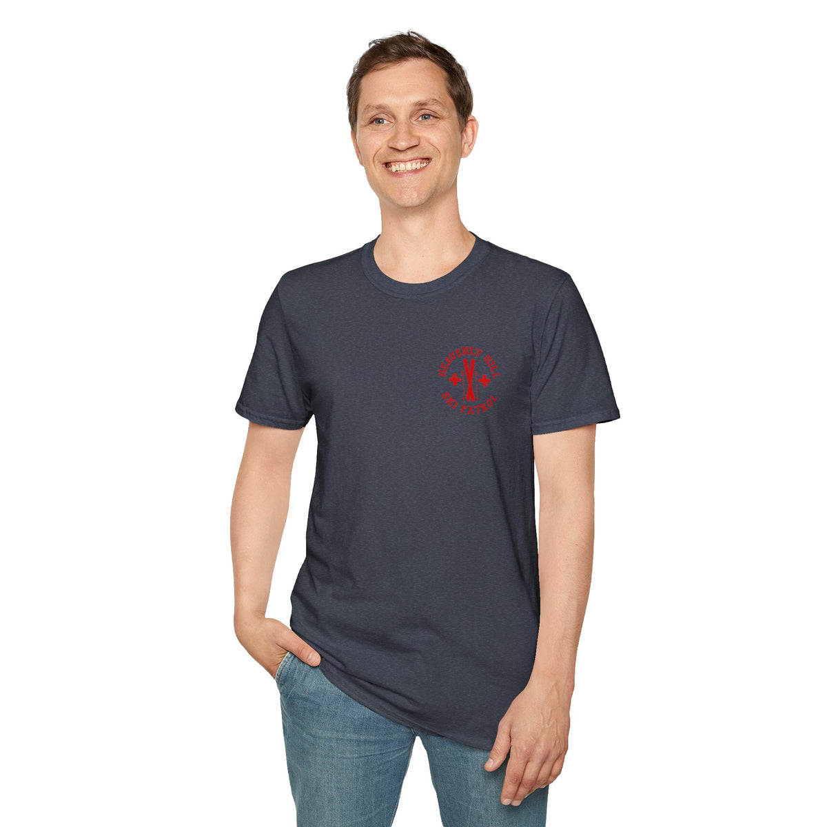 Distressed Heavenly Hill Ski Patrol T-shirt