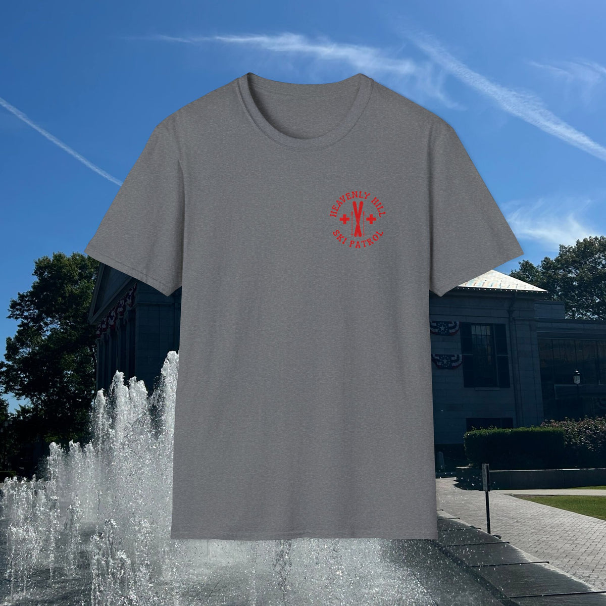 Distressed Heavenly Hill Ski Patrol T-shirt