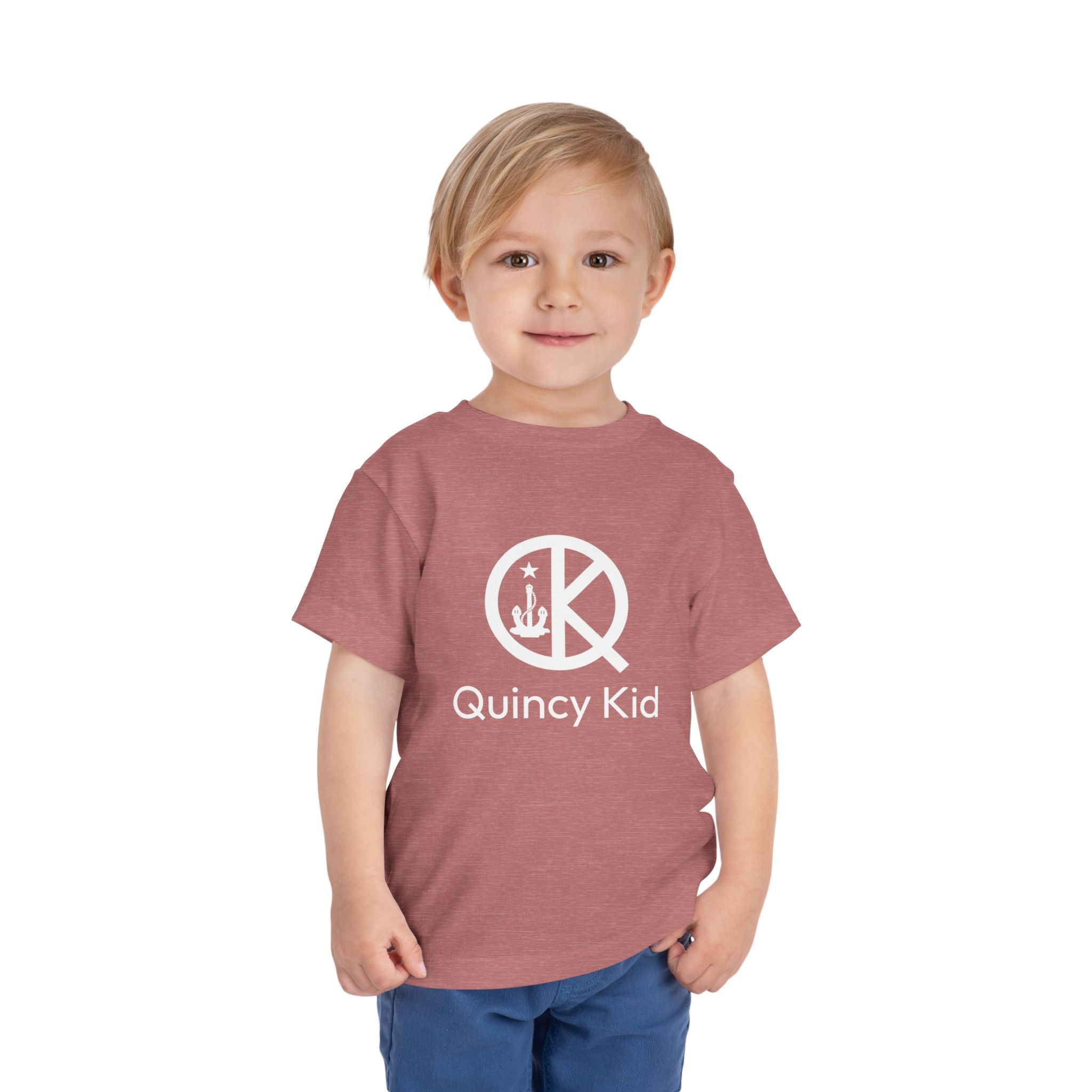 Quincy Kid Toddler T-shirt White Text