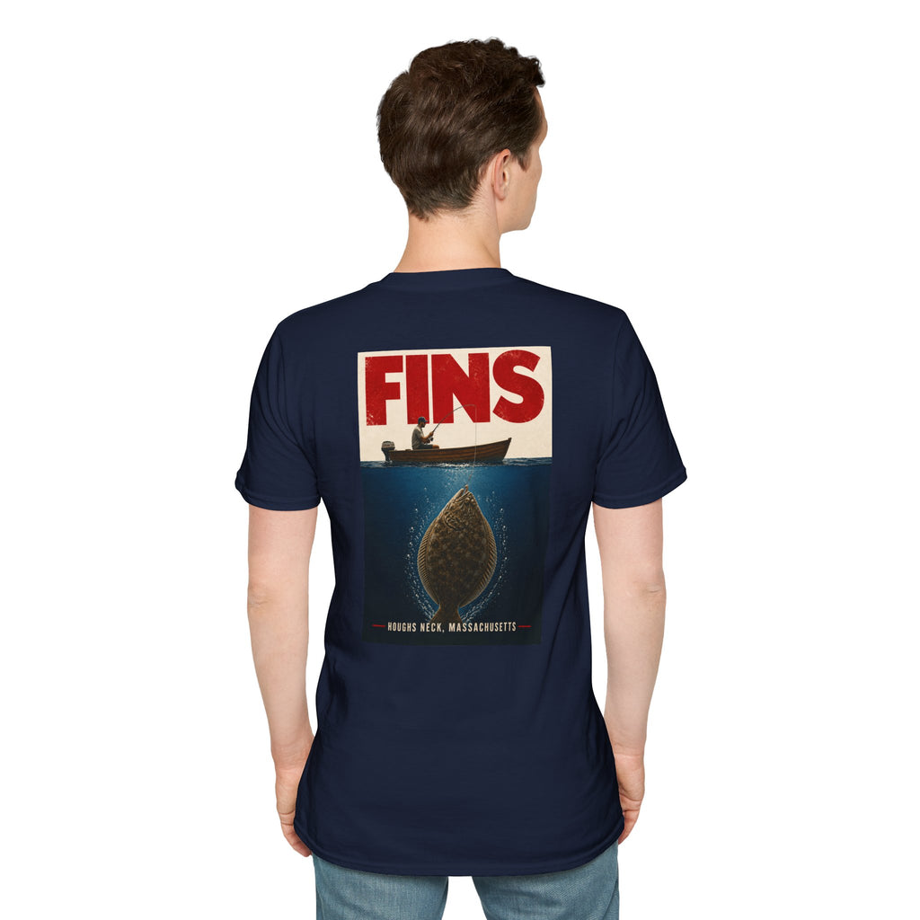Houghs Neck Flounder vs. Fisherman Jaws T-Shirt