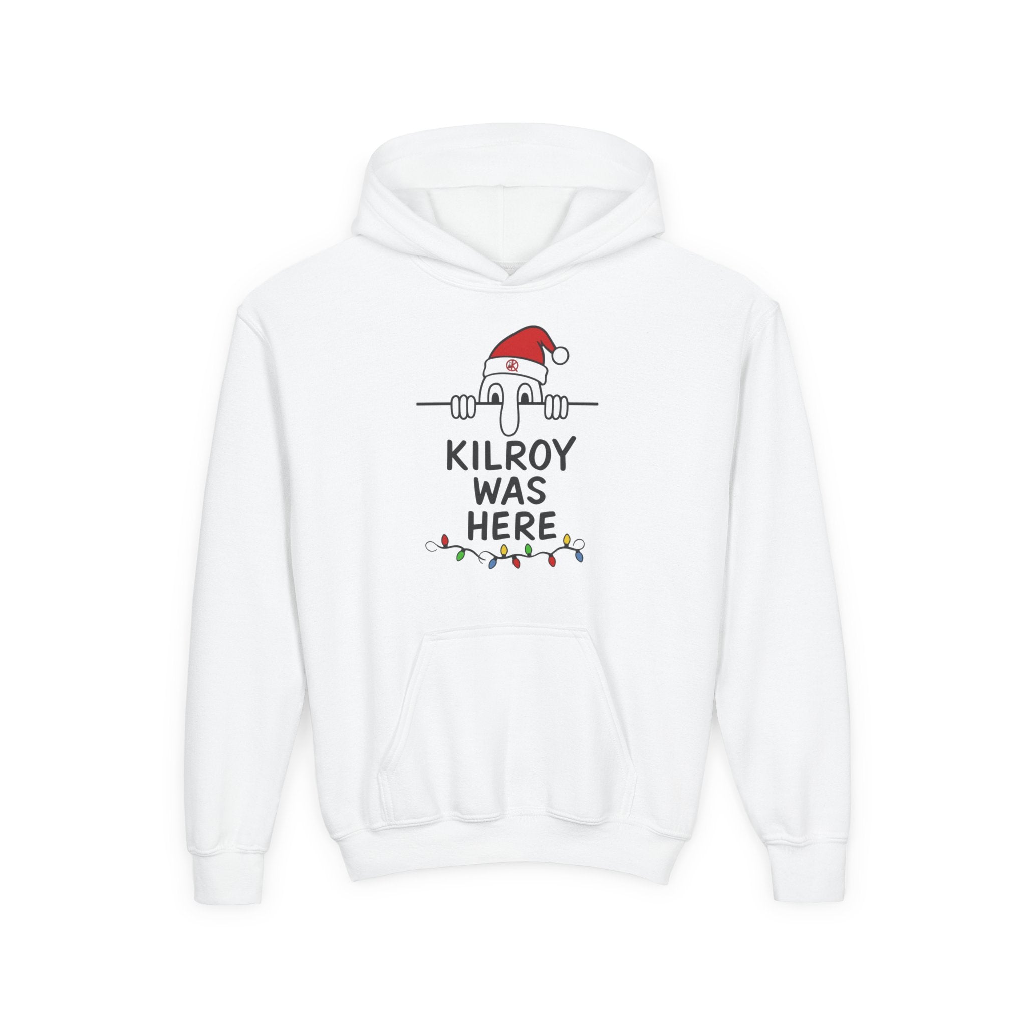 Kilroy Was Here Youth Holiday Hoodie- Front