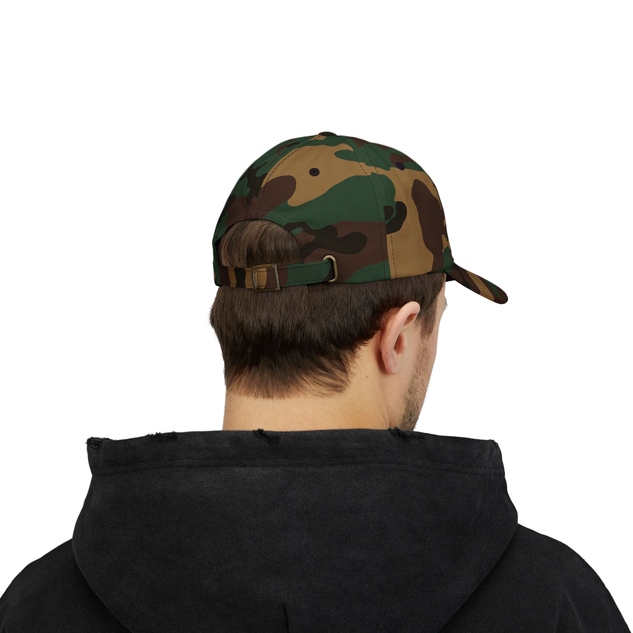 Quincy QK Classic Dad Cap — White Logo Baseball Hat