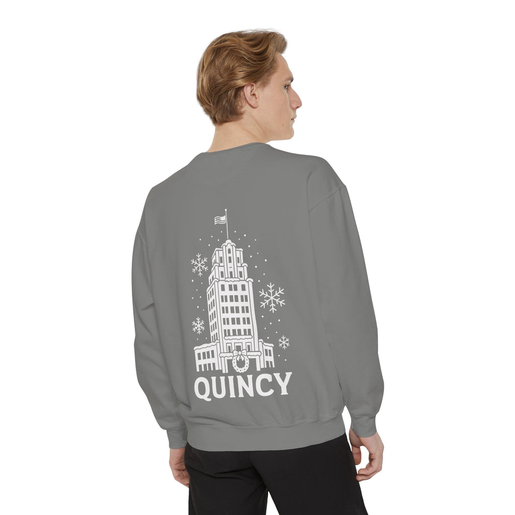 Quincy Center Holiday Sweatshirt- Back