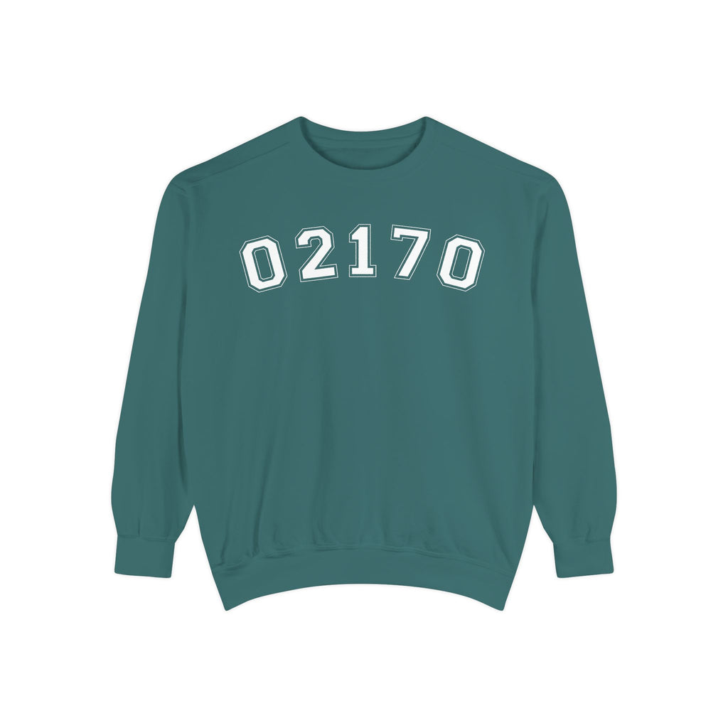 02170- Quincy Zip Code Sweatshirt White Text