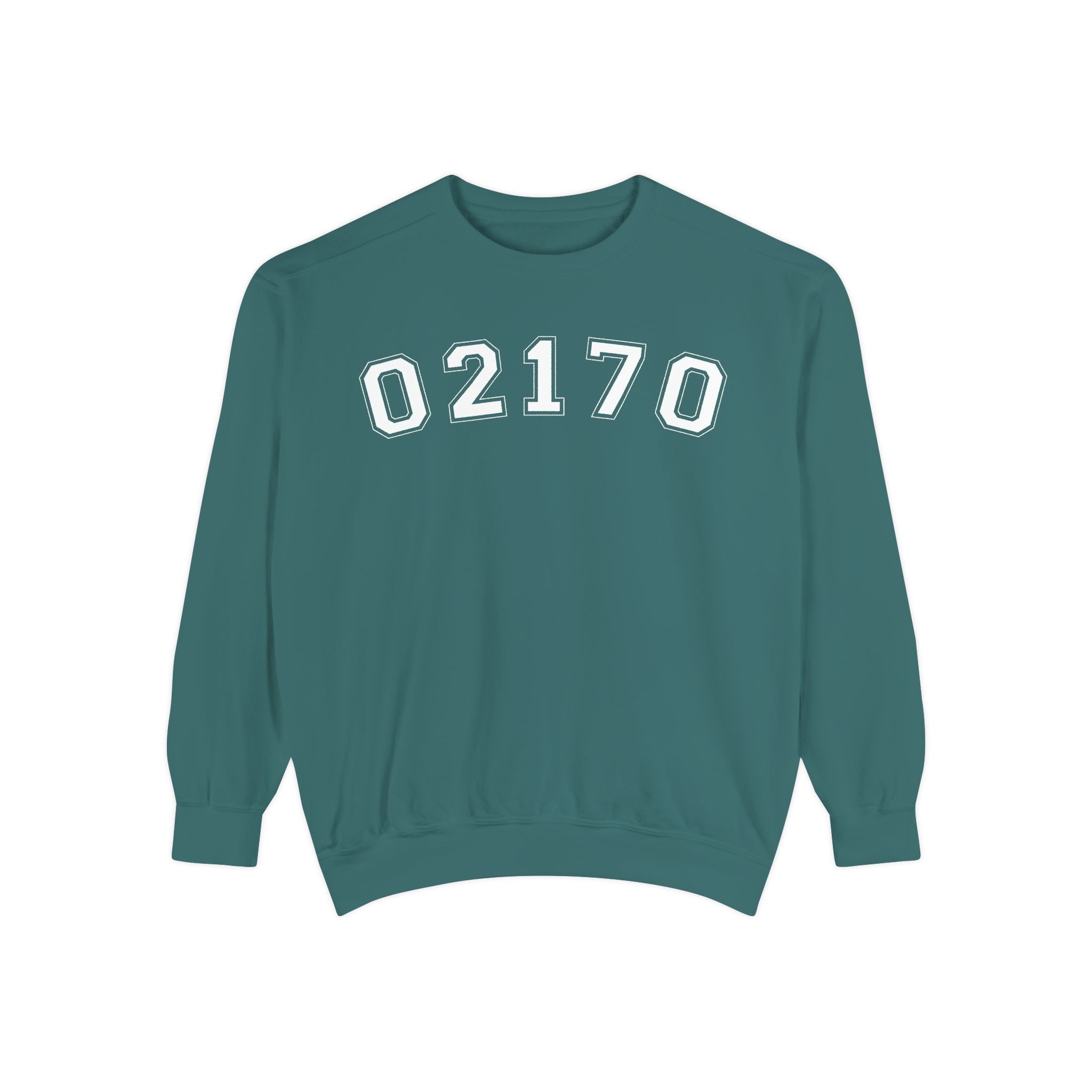 02170- Quincy Zip Code Sweatshirt White Text