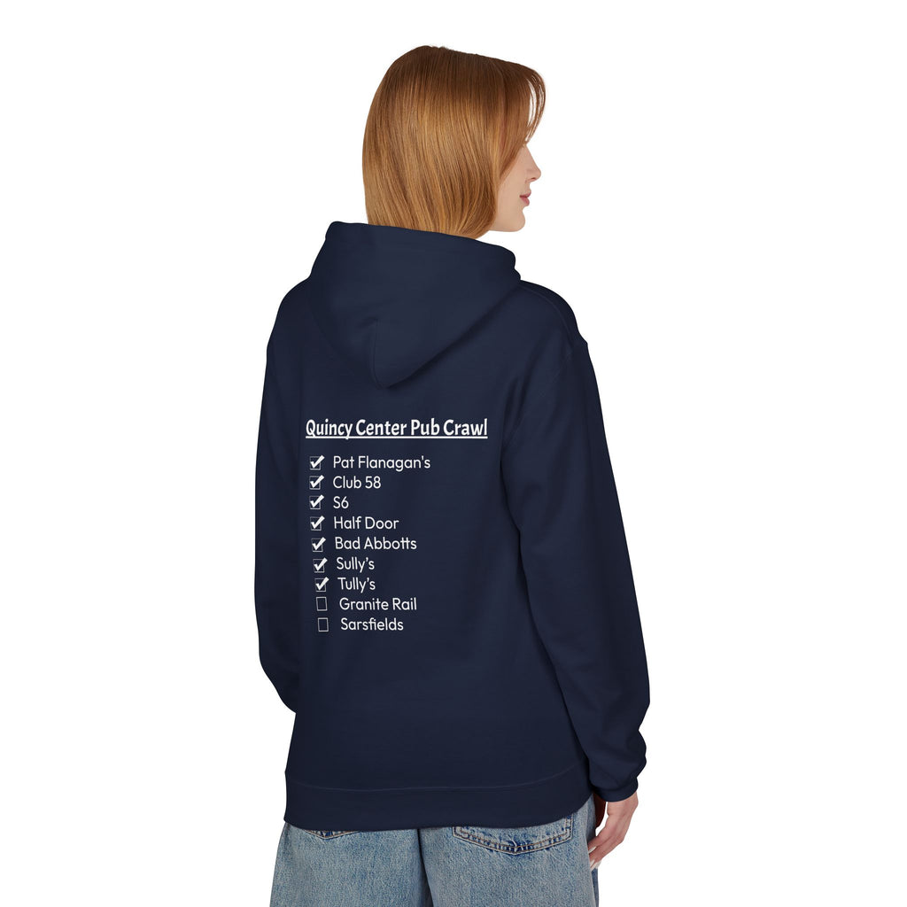 Quincy Center Pub Crawl Throwback Hoodie