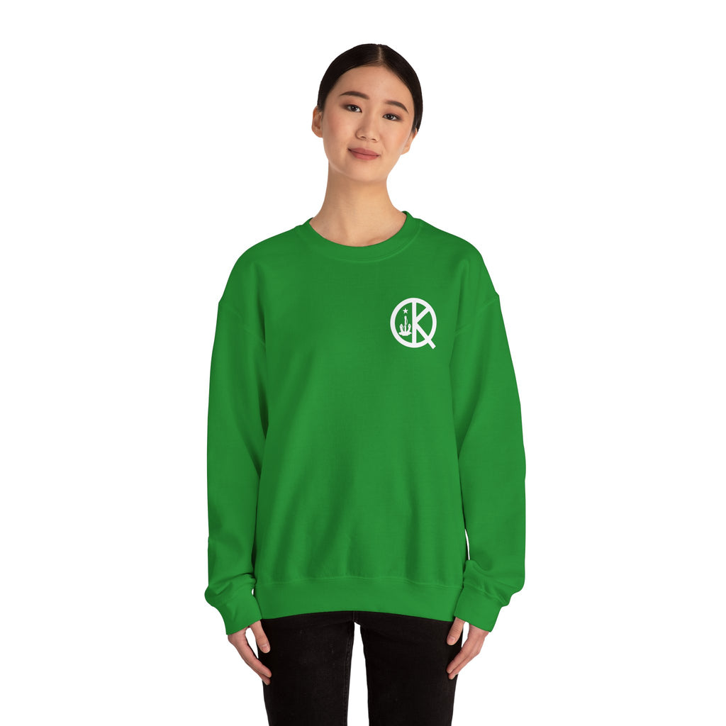 Quincy Kid Crewneck Sweatshirt With White Emblem