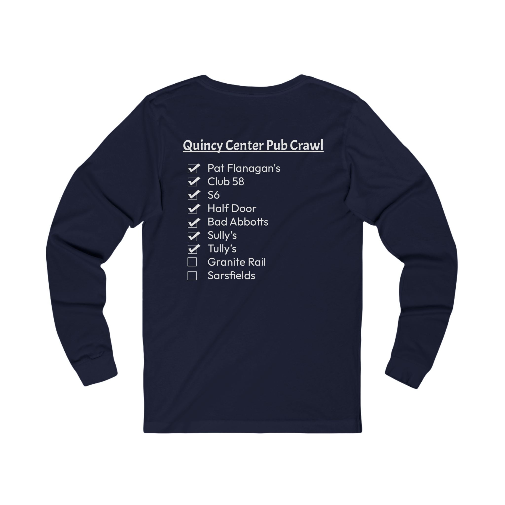 Quincy Center Pub Crawl Long Sleeve