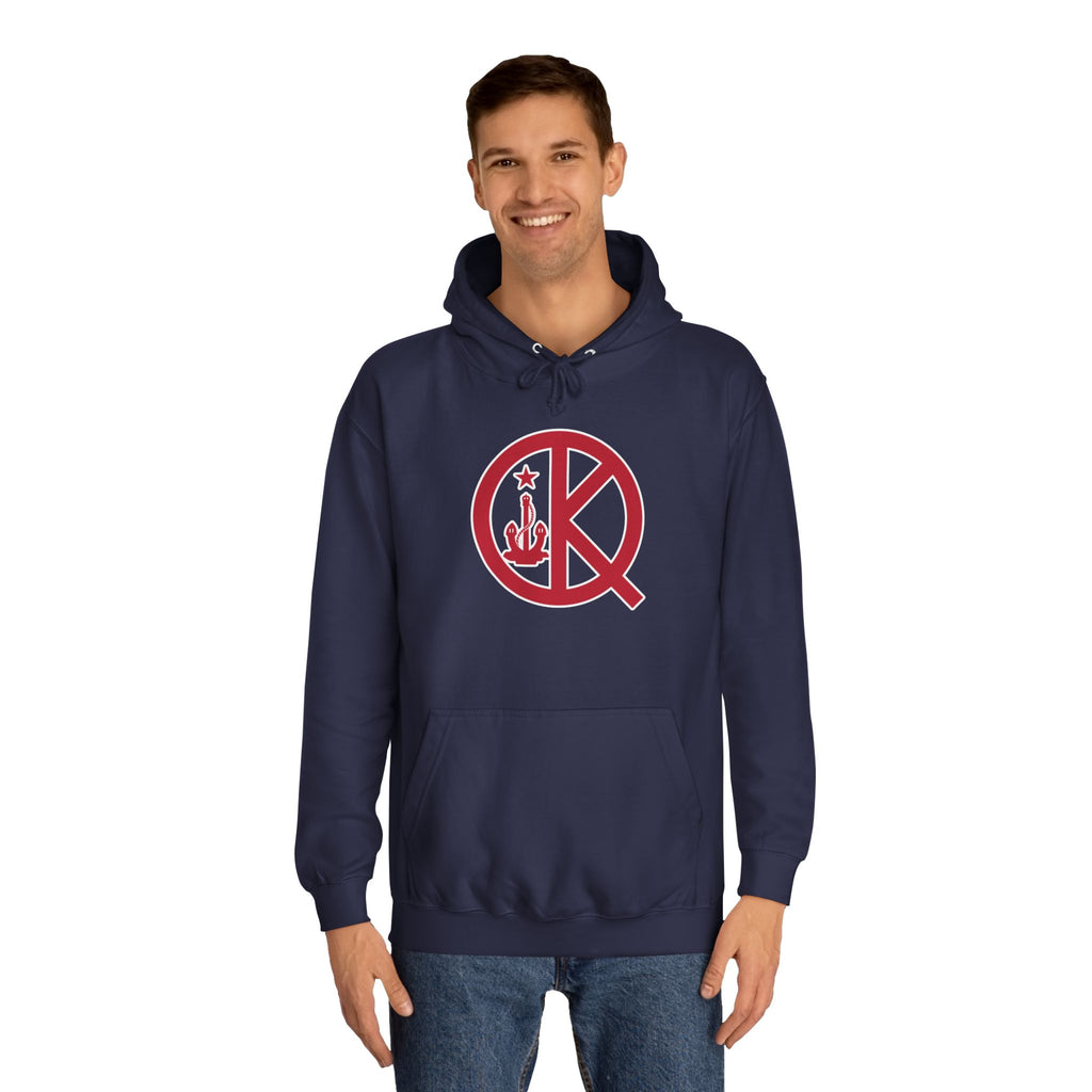 Quincy Kid- Front Red and Blue Logo Hoodie