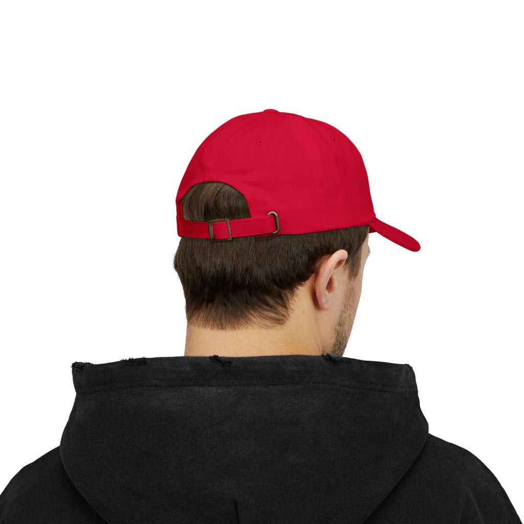 Quincy QK Classic Dad Cap — White Logo Baseball Hat