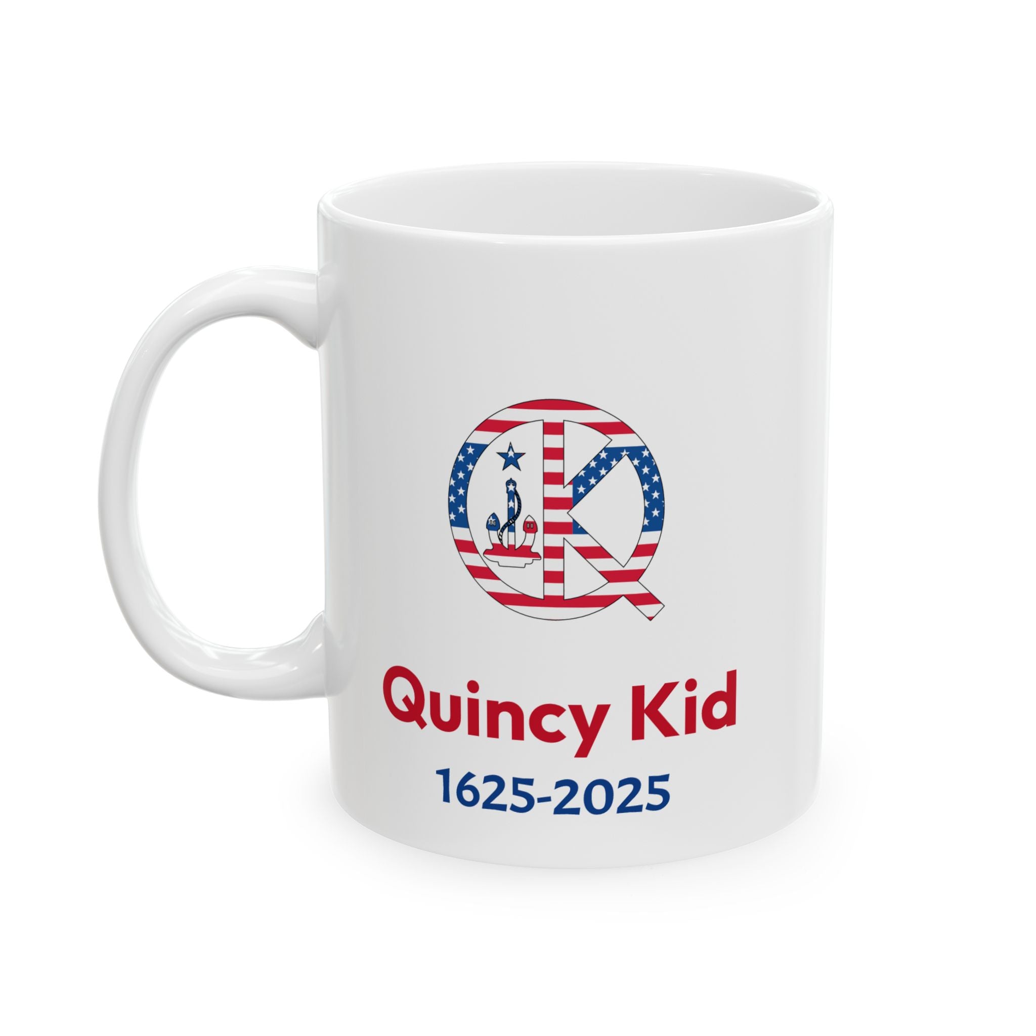 Quincy Kid Red, White and Blue Mug
