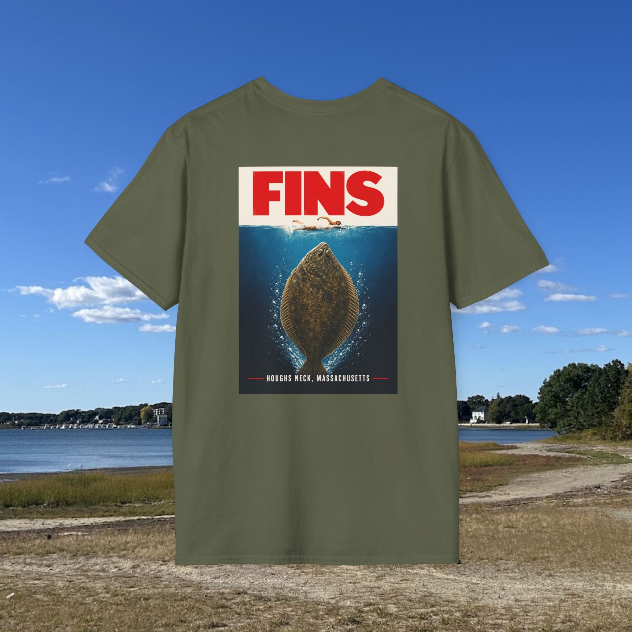 Houghs Neck Flounder Jaws T-Shirt
