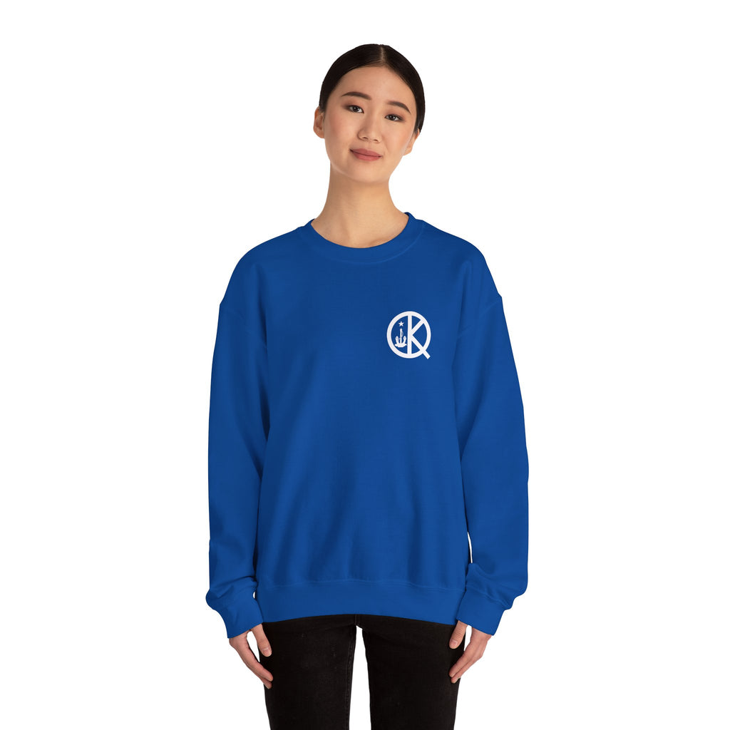 Quincy Kid Crewneck Sweatshirt With White Emblem